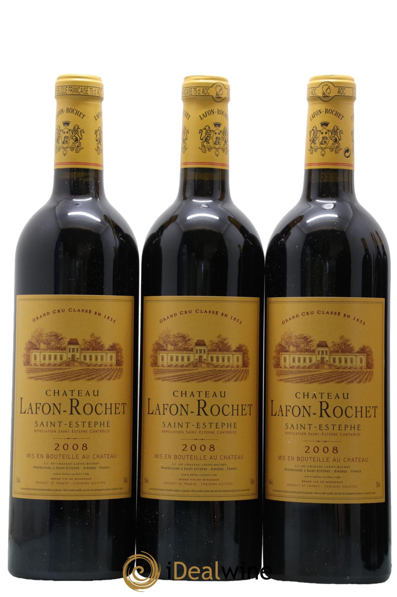 Château Lafon Rochet 4ème Grand Cru Classé 2008 - Lot de 12 bouteilles - 3