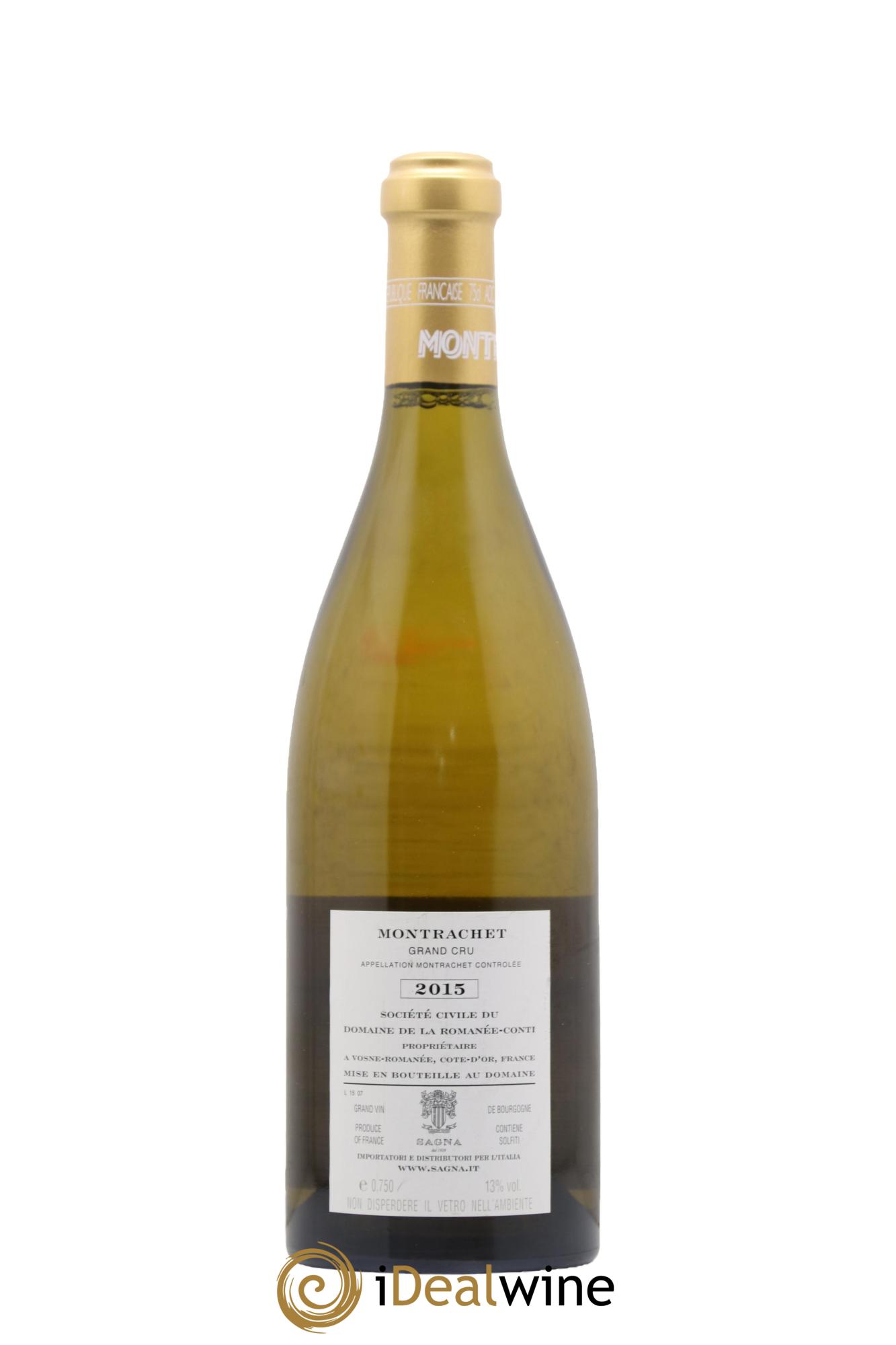 Montrachet Grand Cru Domaine de la Romanée-Conti 2015 - Lotto di 1 bottiglia - 1