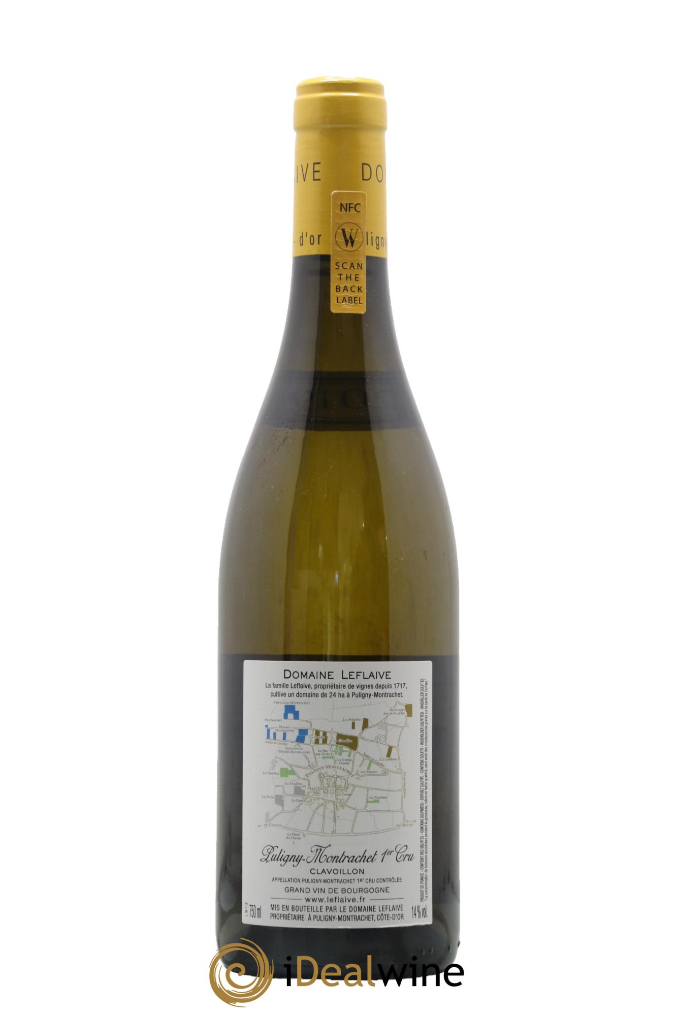 Puligny-Montrachet 1er Cru Clavoillon Leflaive (Domaine) 2019 - Lot de 1 bouteille - 1