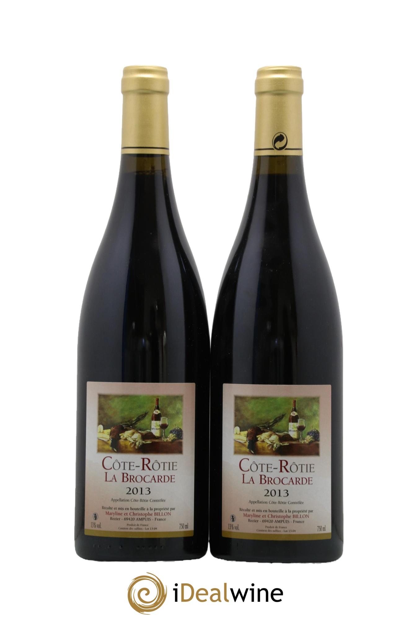 Côte-Rôtie La Brocarde Domaine Billon 2013 - Lotto di 2 bottiglie - 0