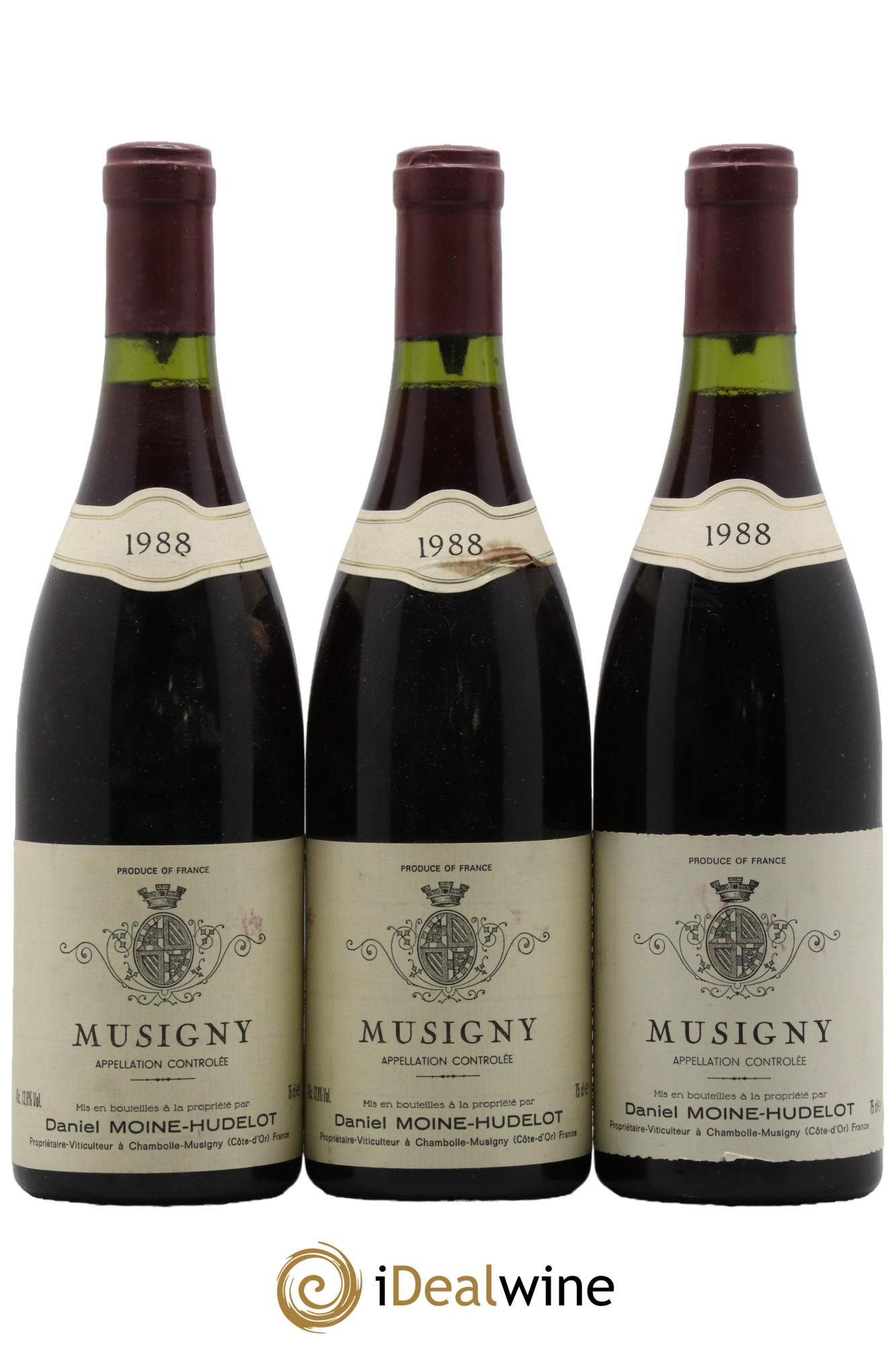 Musigny Grand Cru Moine-Hudelot (Domaine) 1988 - Lotto di 3 bottiglie - 0