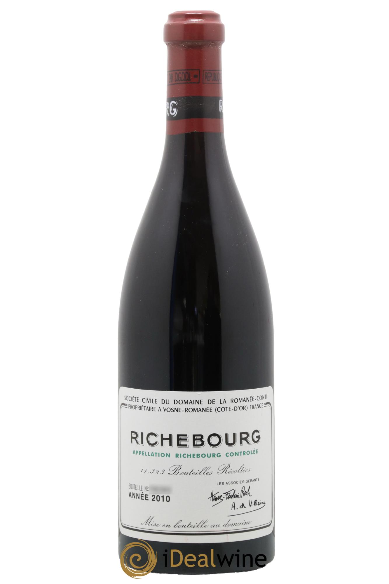 Richebourg Grand Cru Domaine de la Romanée-Conti 2010 - Posten von 1 Flasche - 0