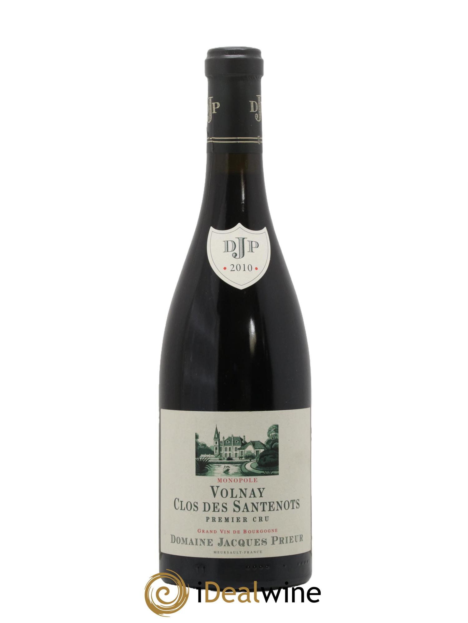 Volnay 1er Cru Clos des Santenots Jacques Prieur (Domaine) 2010 - Lot de 1 bouteille - 0