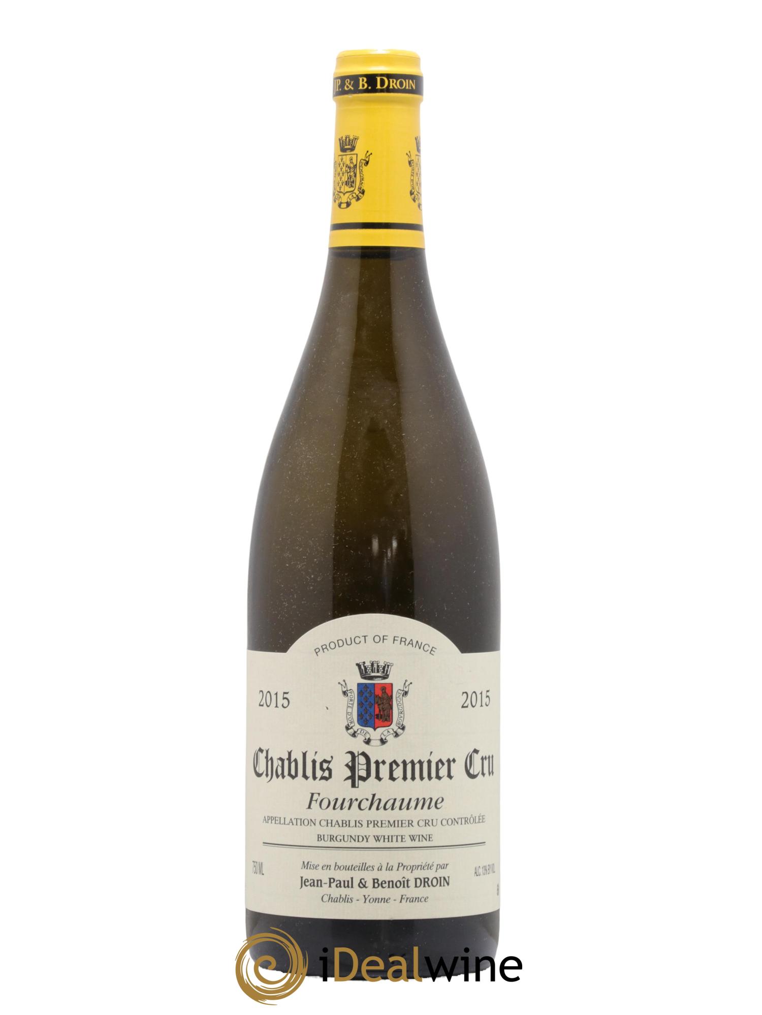 Chablis 1er Cru Fourchaume Jean-Paul & Benoît Droin (Domaine)  2015 - Lot de 1 bouteille - 0