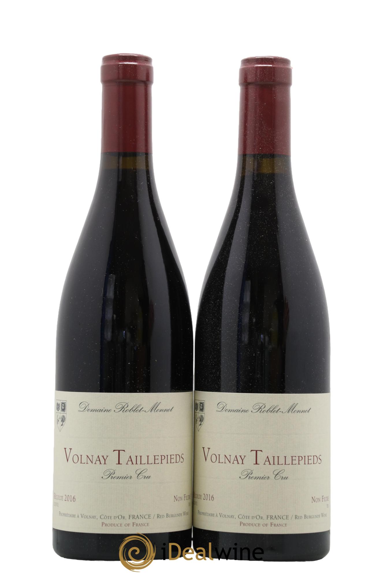 Volnay 1er Cru Taillepieds Roblet-Monnot (Domaine) 2016 - Lot of 2 bottles - 0