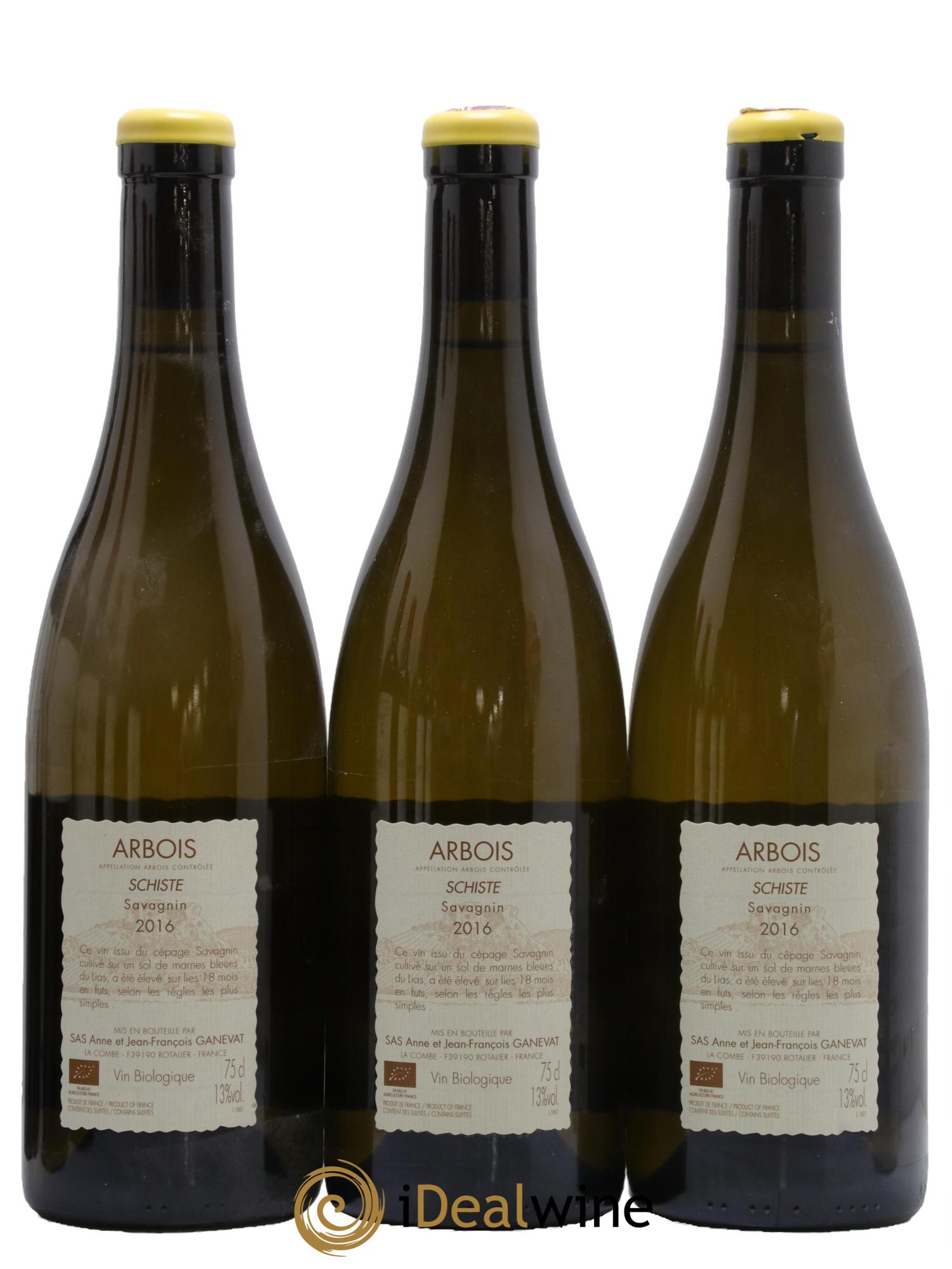 Côtes du Jura Schiste Savagnin Domaine Anne Et Jean François Ganevat 2016 - Lot of 3 bottles - 1