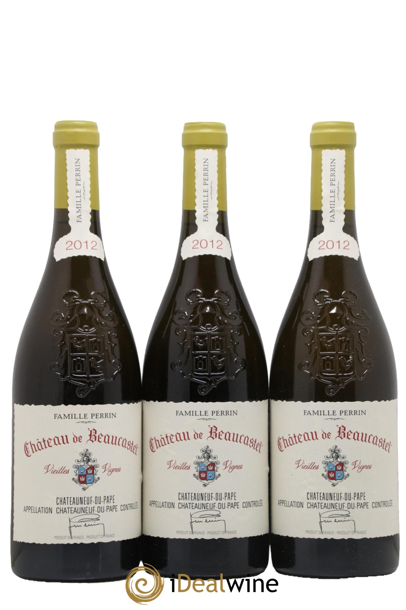 Châteauneuf-du-Pape Château de Château de Beaucastel Vieilles vignes Roussanne Famille Perrin 2012 - Lotto di 6 bottiglie - 2