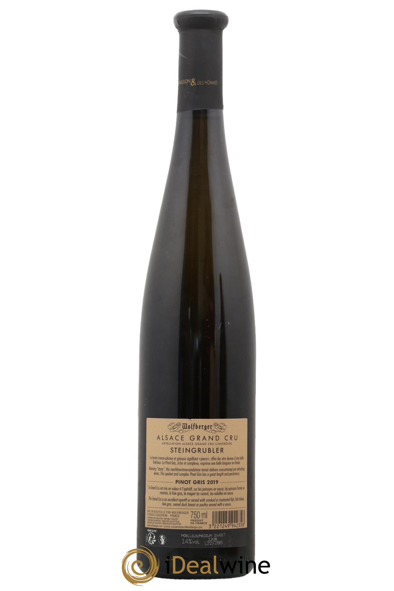 Alsace Pinot Gris Grand Cru Steingrubler Wolfberger 2019 - Posten von 1 Flasche - 1