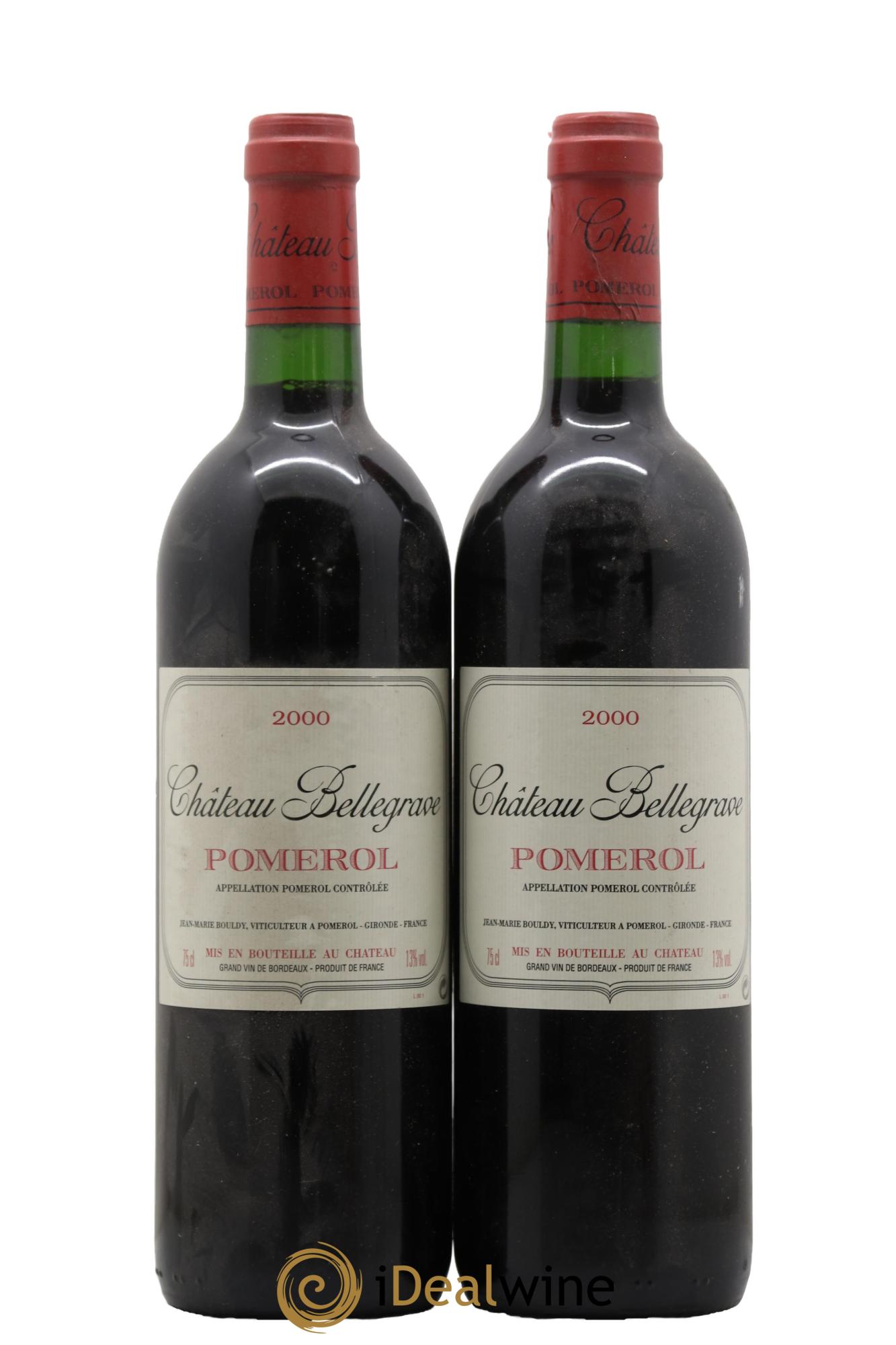 Château Bellegrave 2000 - Lotto di 2 bottiglie - 0