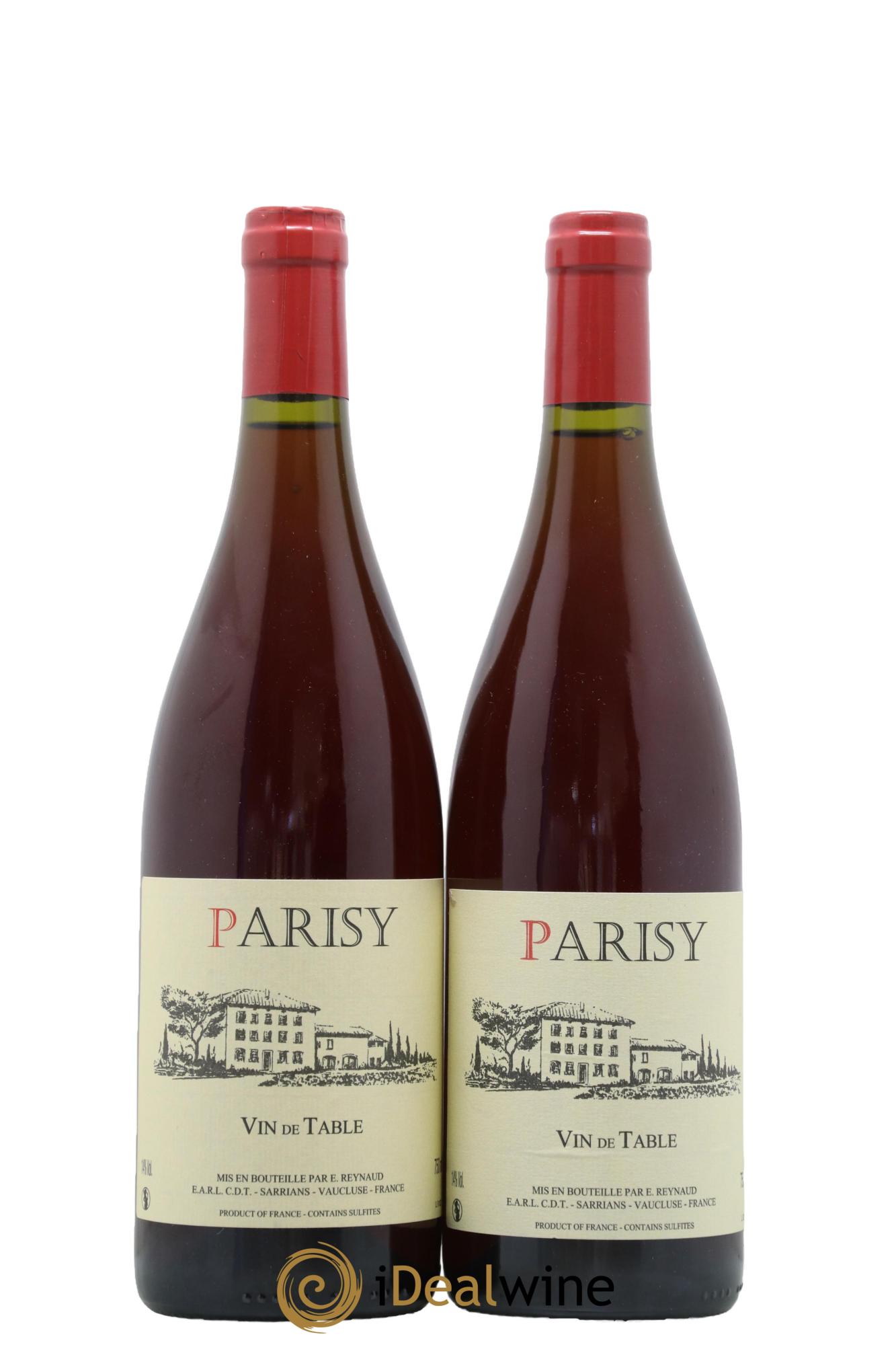 Vin de Table Parisy  Emmanuel Reynaud - Lot of 2 bottles - 0