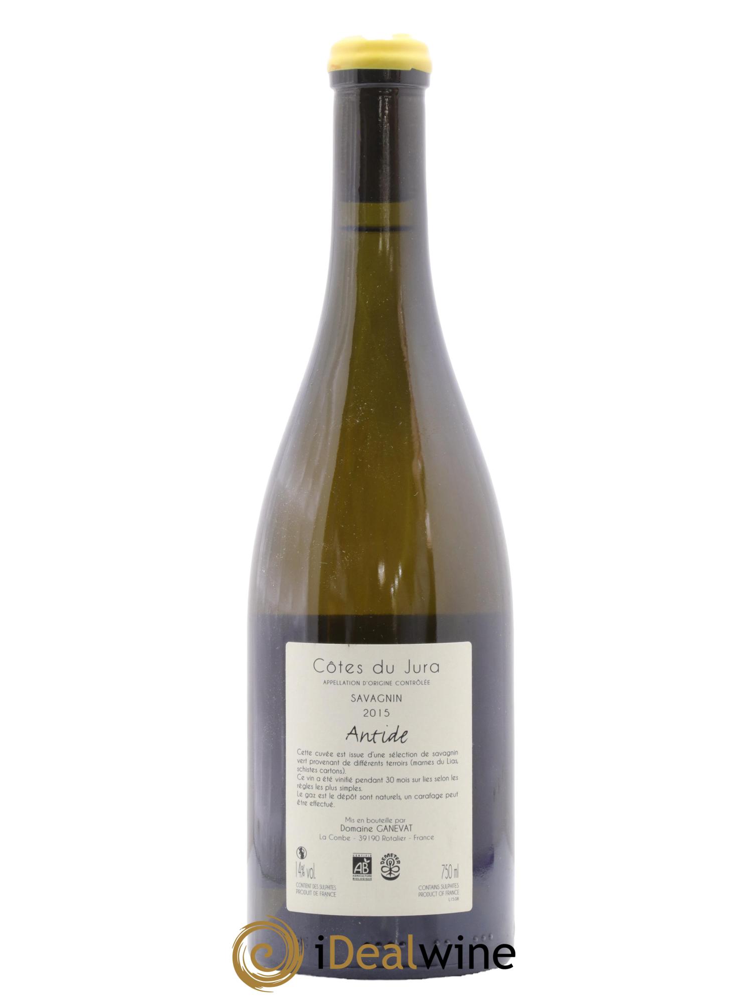 Côtes du Jura Savagnin Antide Jean-François Ganevat (Domaine) 2015 - Lot of 1 bottle - 1