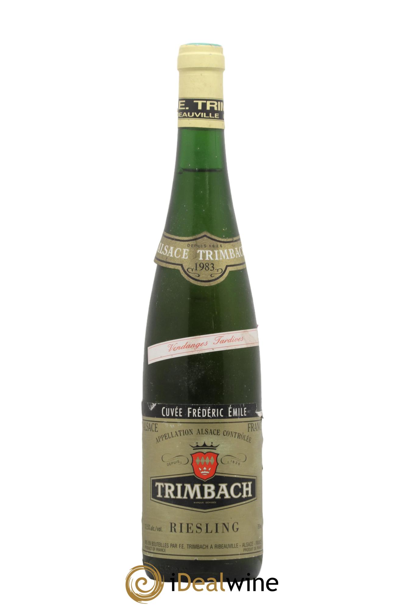 Alsace Riesling Vendanges Tardives Trimbach (Domaine) 1983 - Posten von 1 Flasche - 0