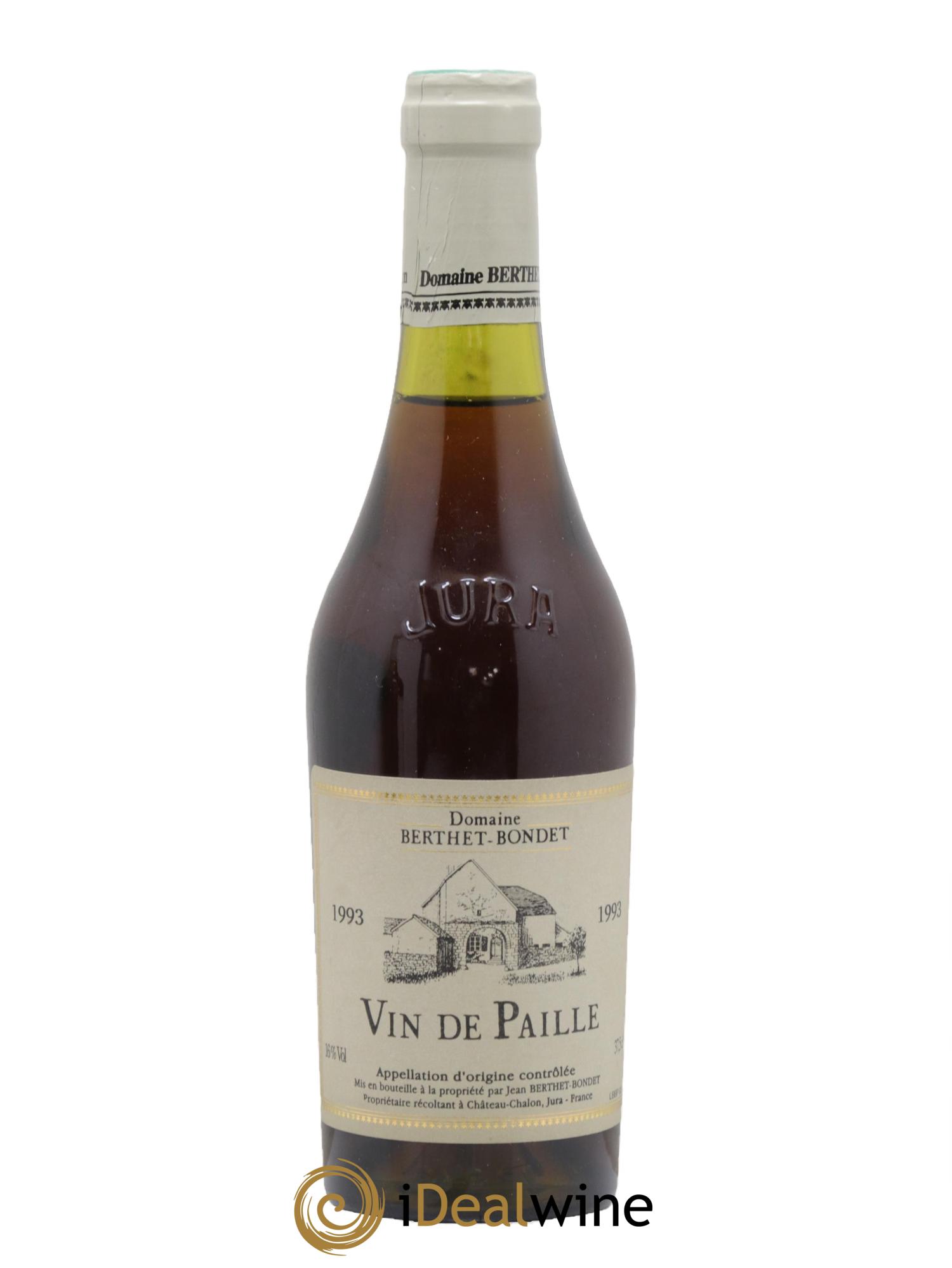 Côtes du Jura Vin de Paille Berthet-Bondet 1993 - Lotto di 1 mezza bottiglia - 0