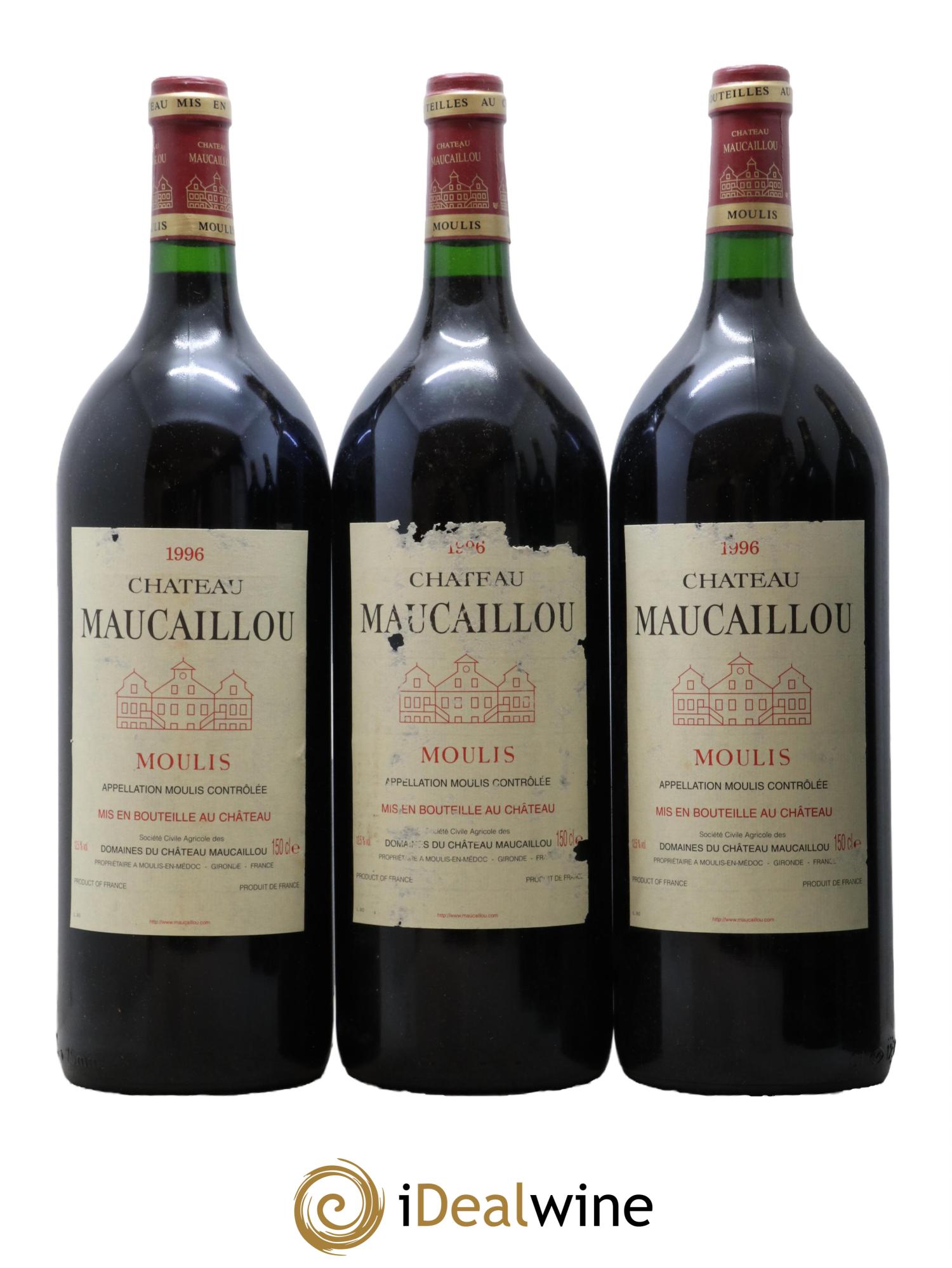 Château Maucaillou 1996 - Lotto di 6 magnum - 1