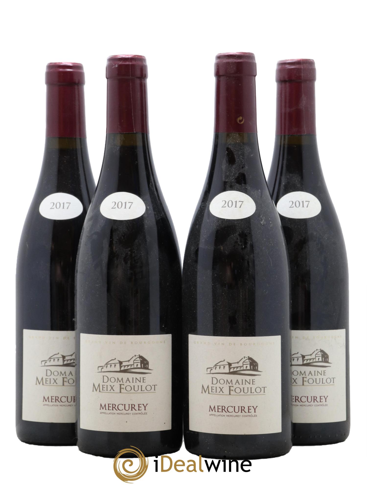 Mercurey Domaine Meix-Foulot 2017 - Lotto di 4 bottiglie - 0