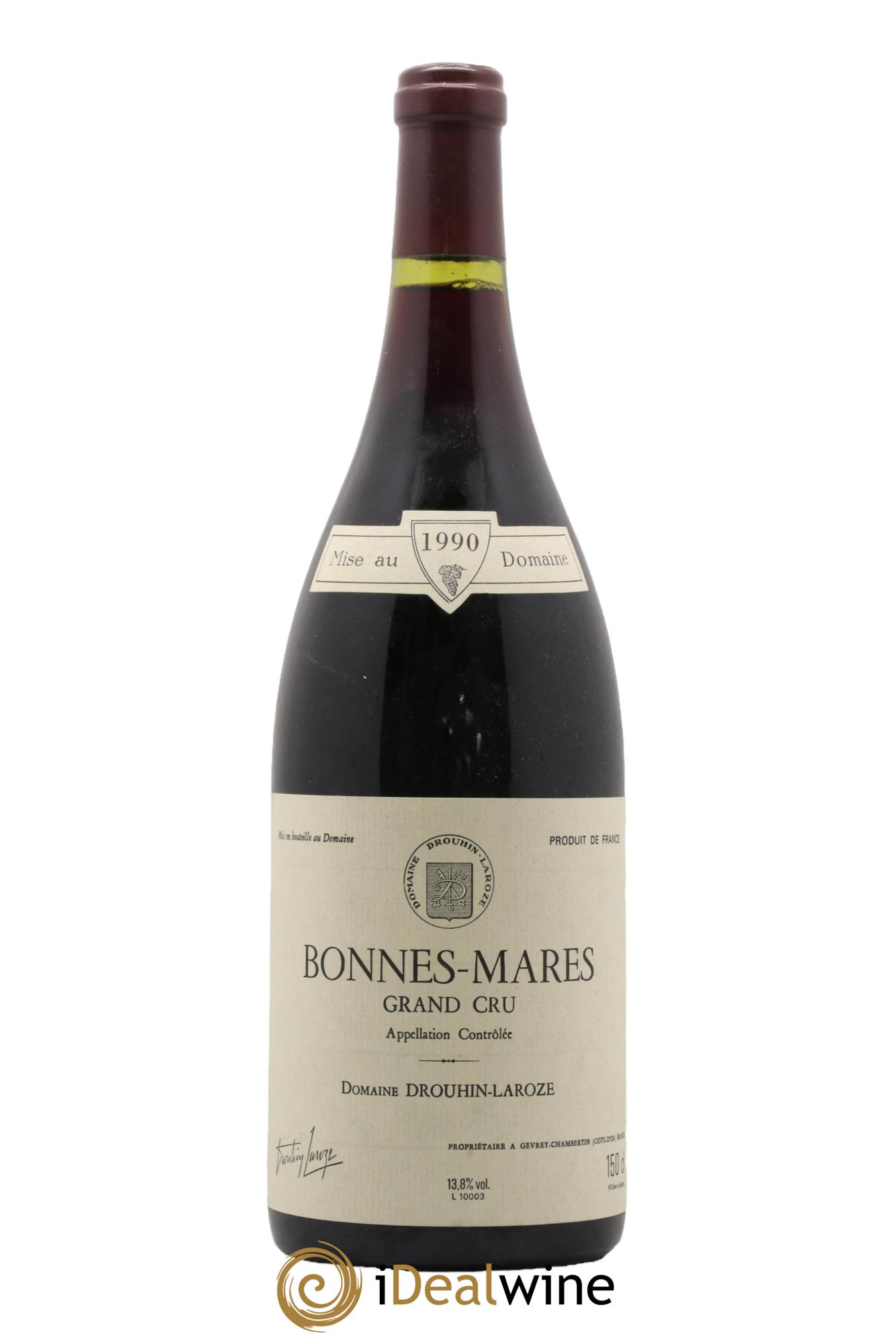 Bonnes-Mares Grand Cru Domaine Drouhin-Laroze 1990 - Posten von 1 Magnum - 0