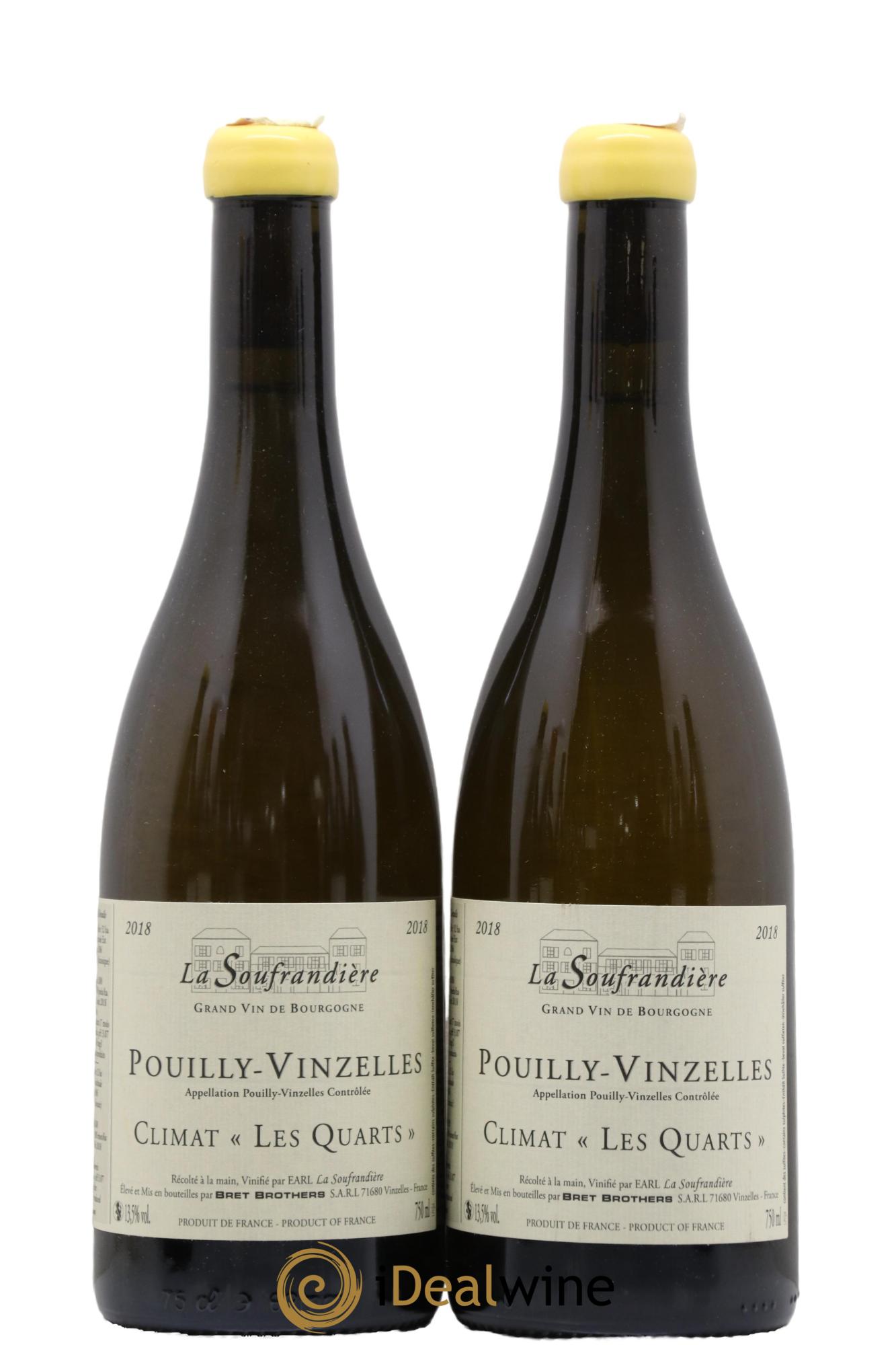 Pouilly-Vinzelles Les Quarts La Soufrandière - Bret Brothers 2018 - Lotto di 2 bottiglie - 0