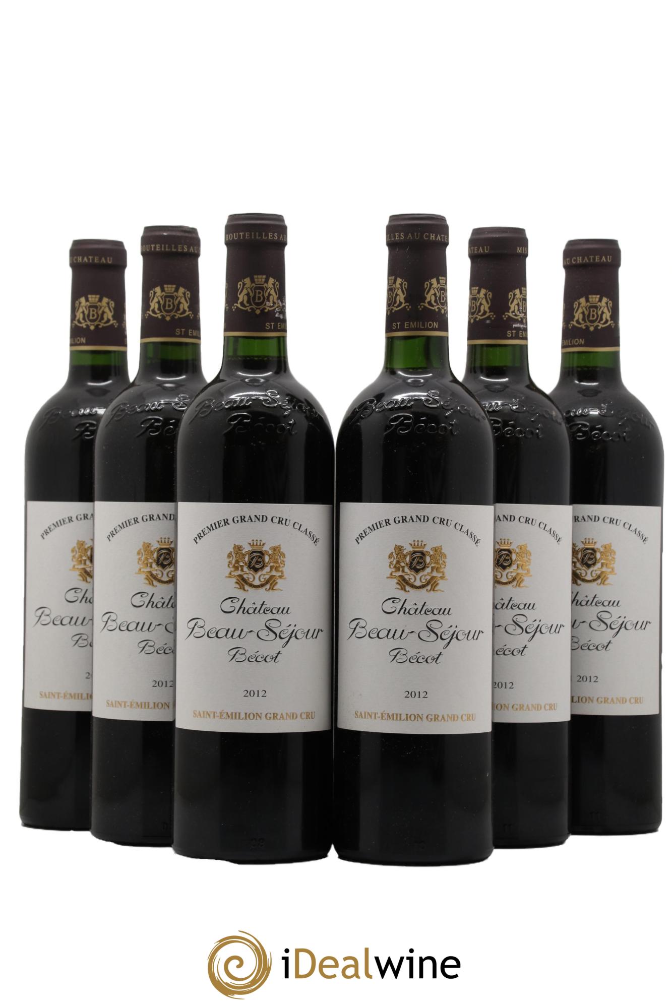 Château Beau-Séjour Bécot 1er Grand Cru Classé B 2012 - Lot of 6 bottles - 0