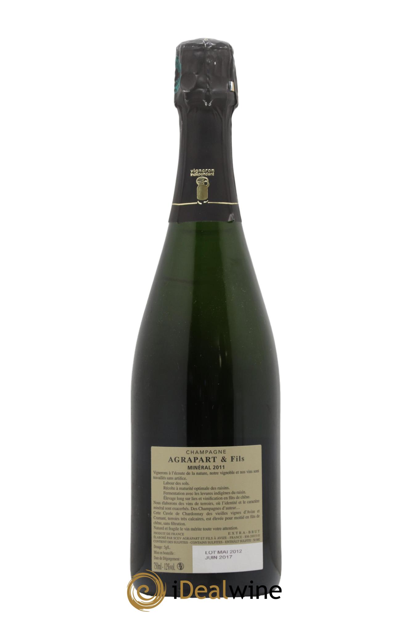 Minéral Extra-Brut Blanc de blancs Agrapart & Fils 2011 - Lot of 1 bottle - 1