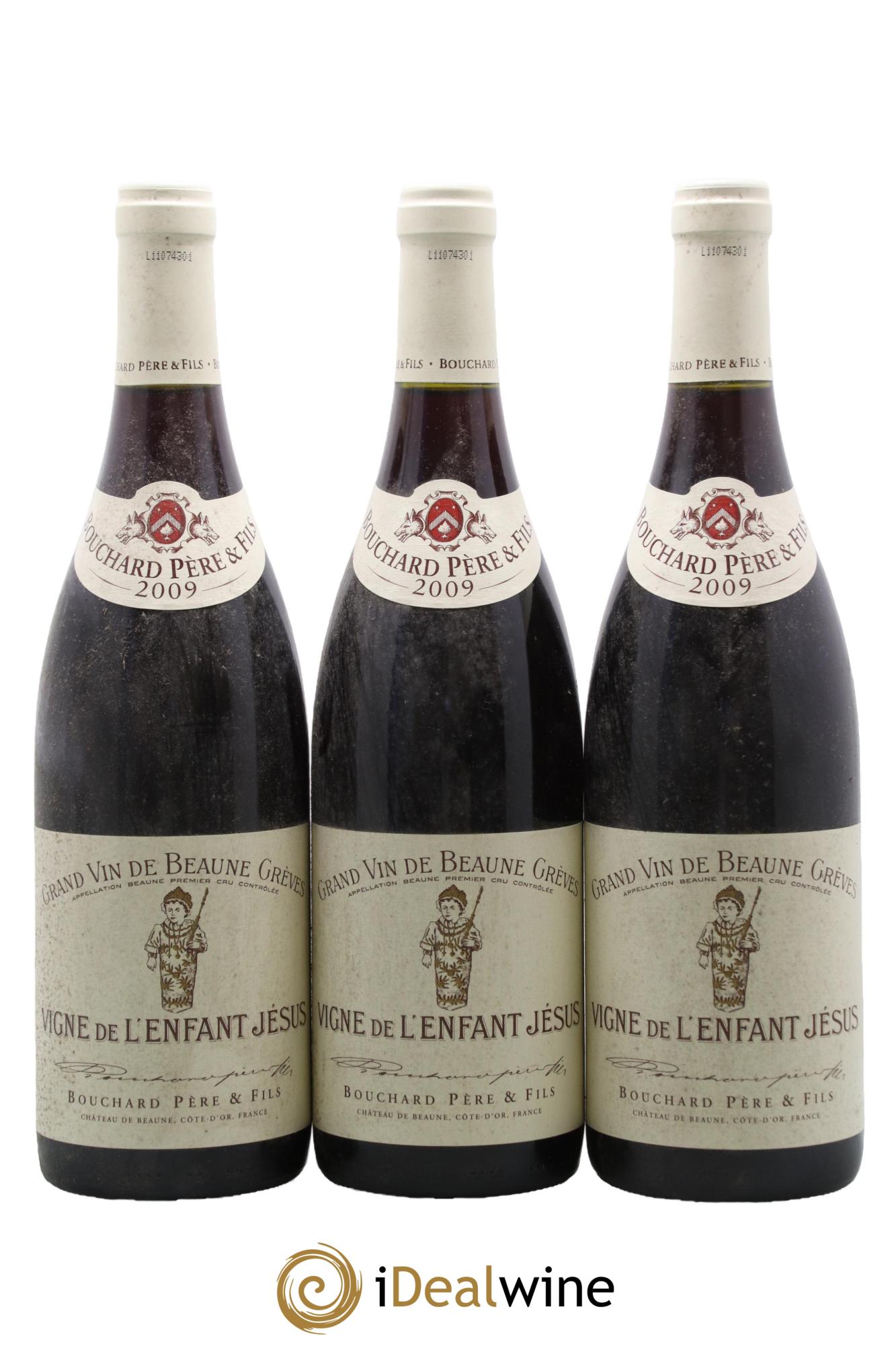 Beaune 1er Cru Grèves - Vigne de l'Enfant Jésus Bouchard Père & Fils 2009 - Posten von 3 Flaschen - 0