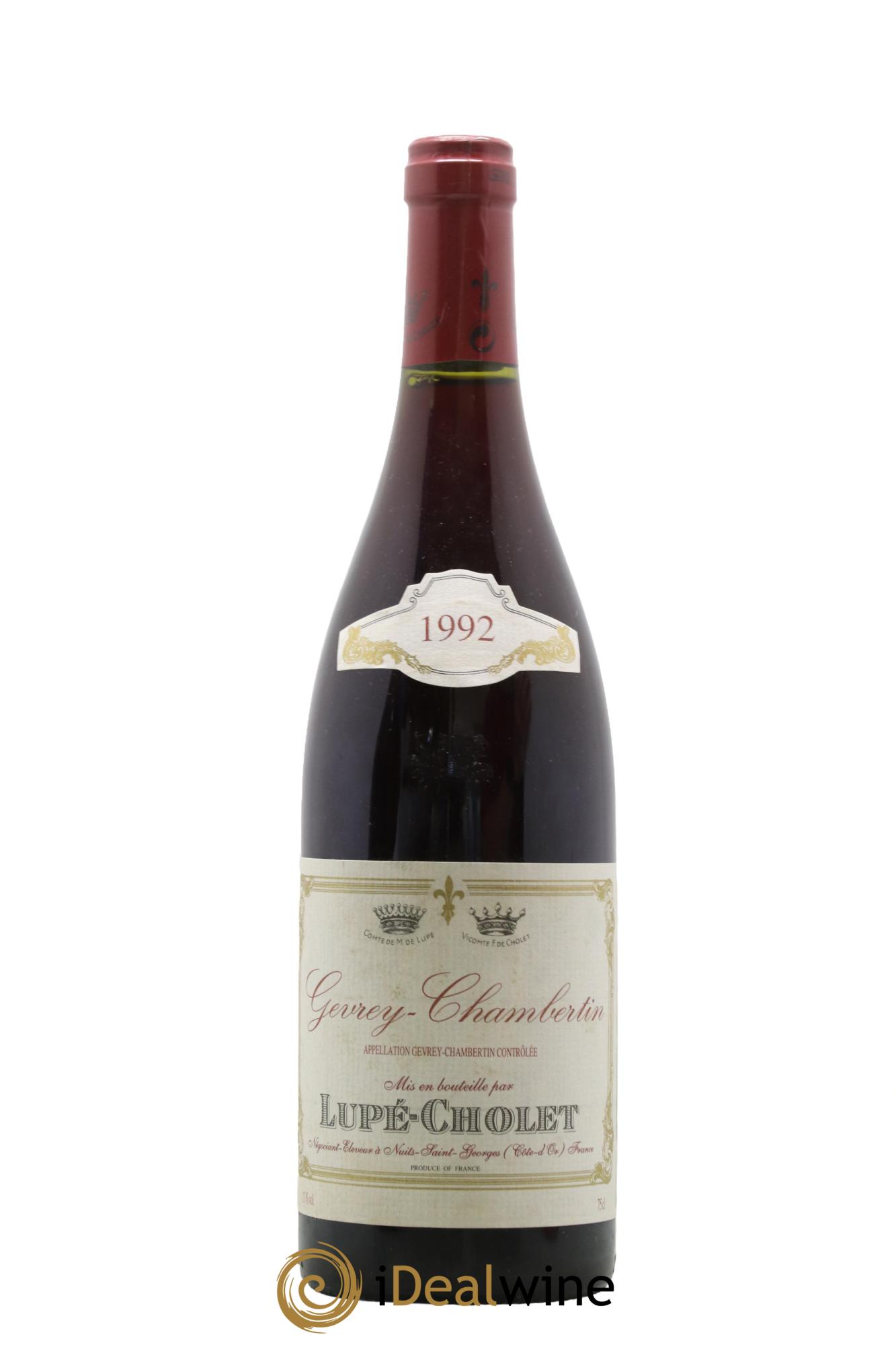 Gevrey-Chambertin Lupe Cholet 1992 - Posten von 1 Flasche - 0