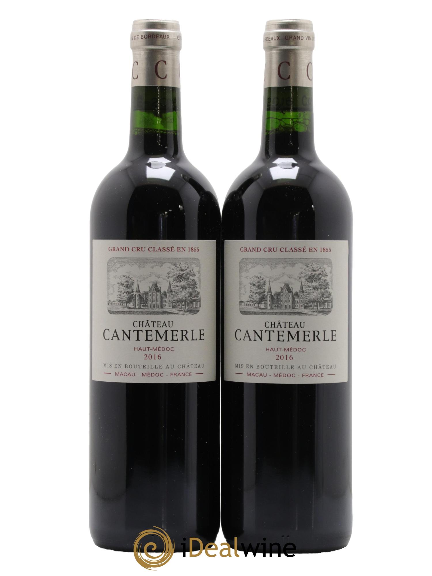 Château Cantemerle 5ème Grand Cru Classé 2016 - Lot of 2 bottles - 0