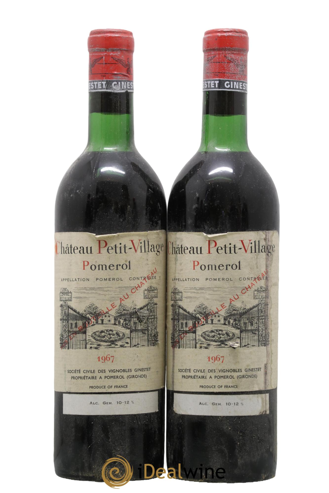 Château Petit Village 1967 - Lot de 2 bouteilles - 0