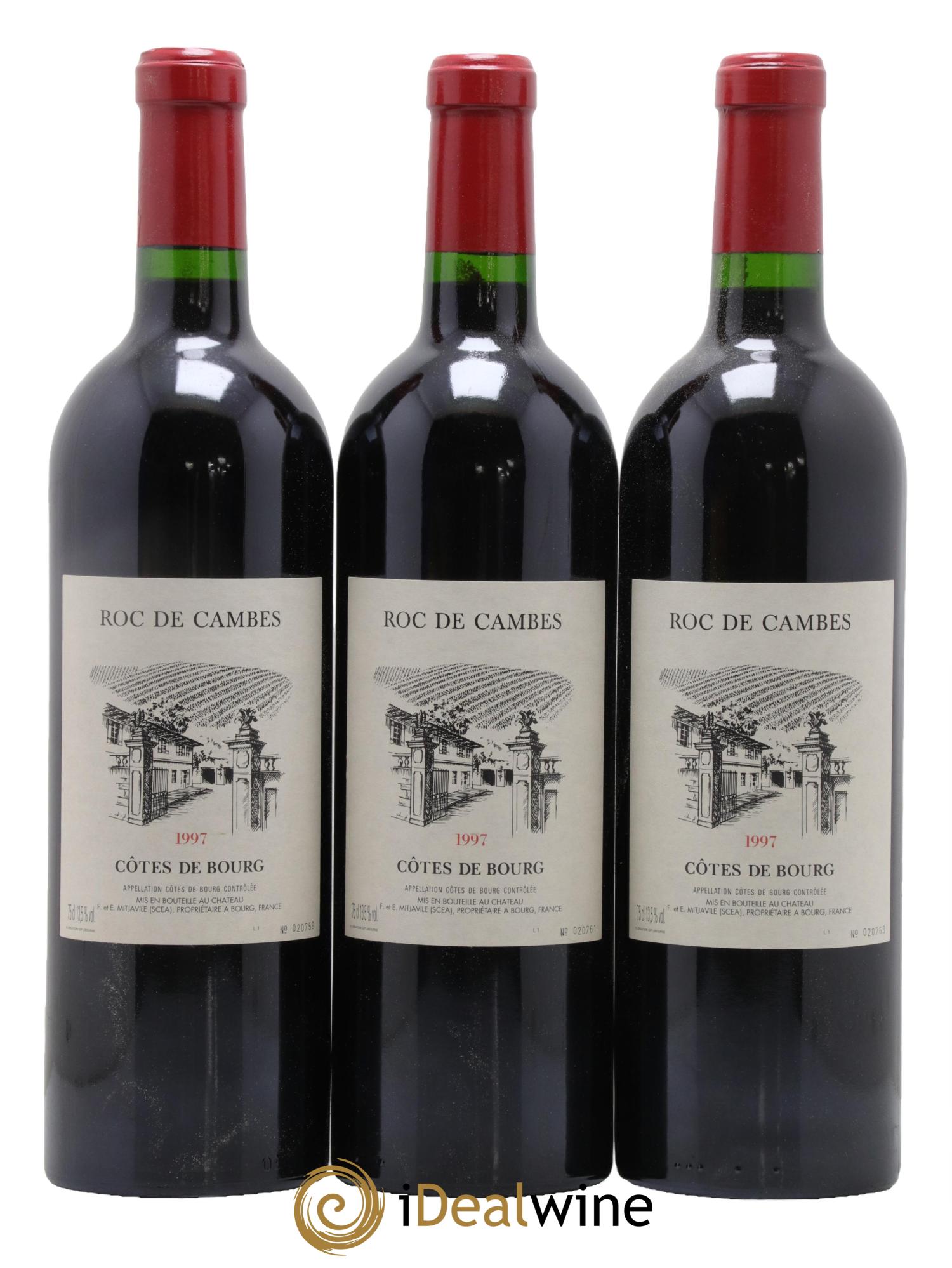 Roc de Cambes 1997 - Lot de 3 bouteilles - 0