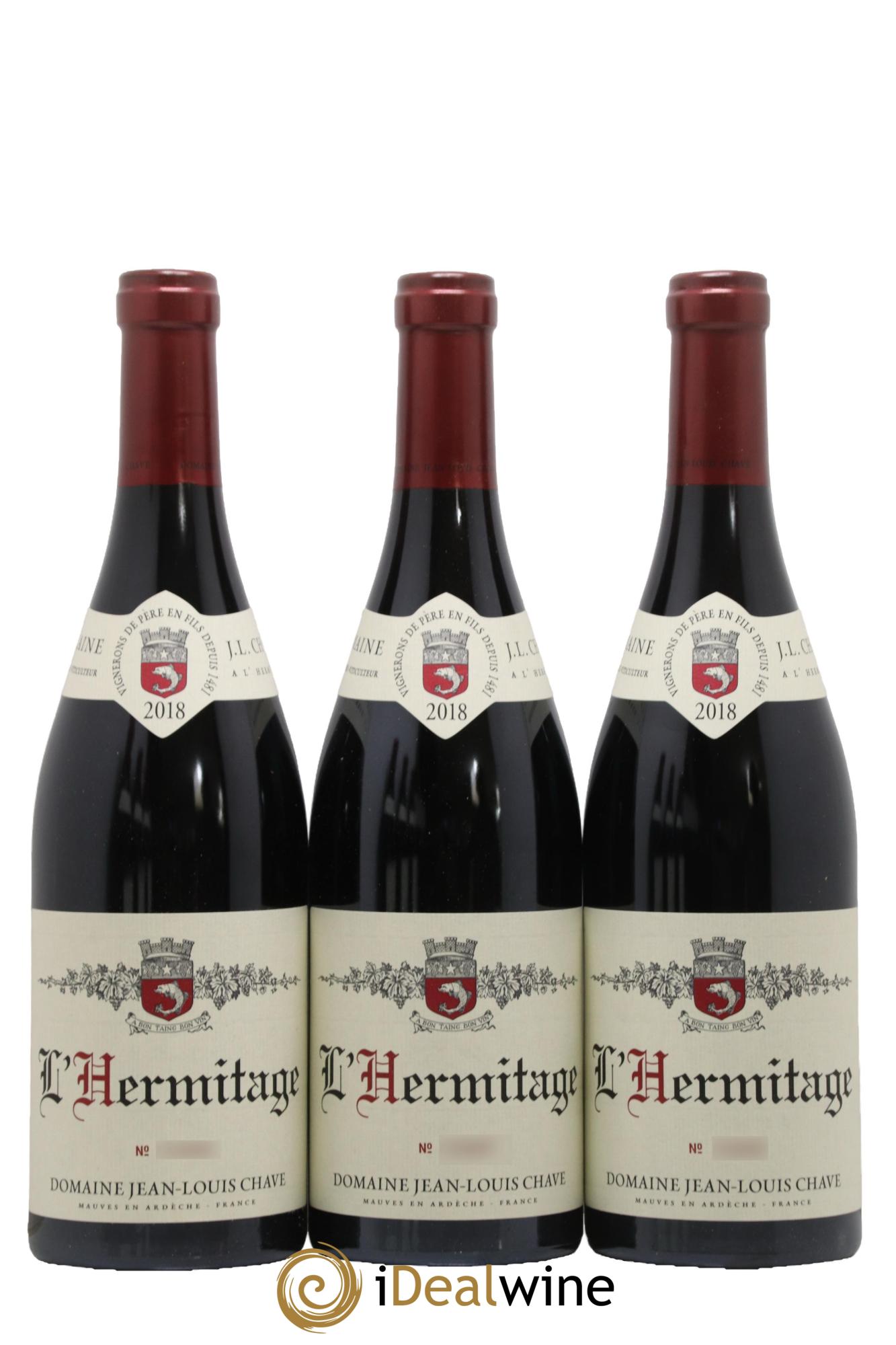 Hermitage Jean-Louis Chave 2018 - Lot de 6 bouteilles - 1