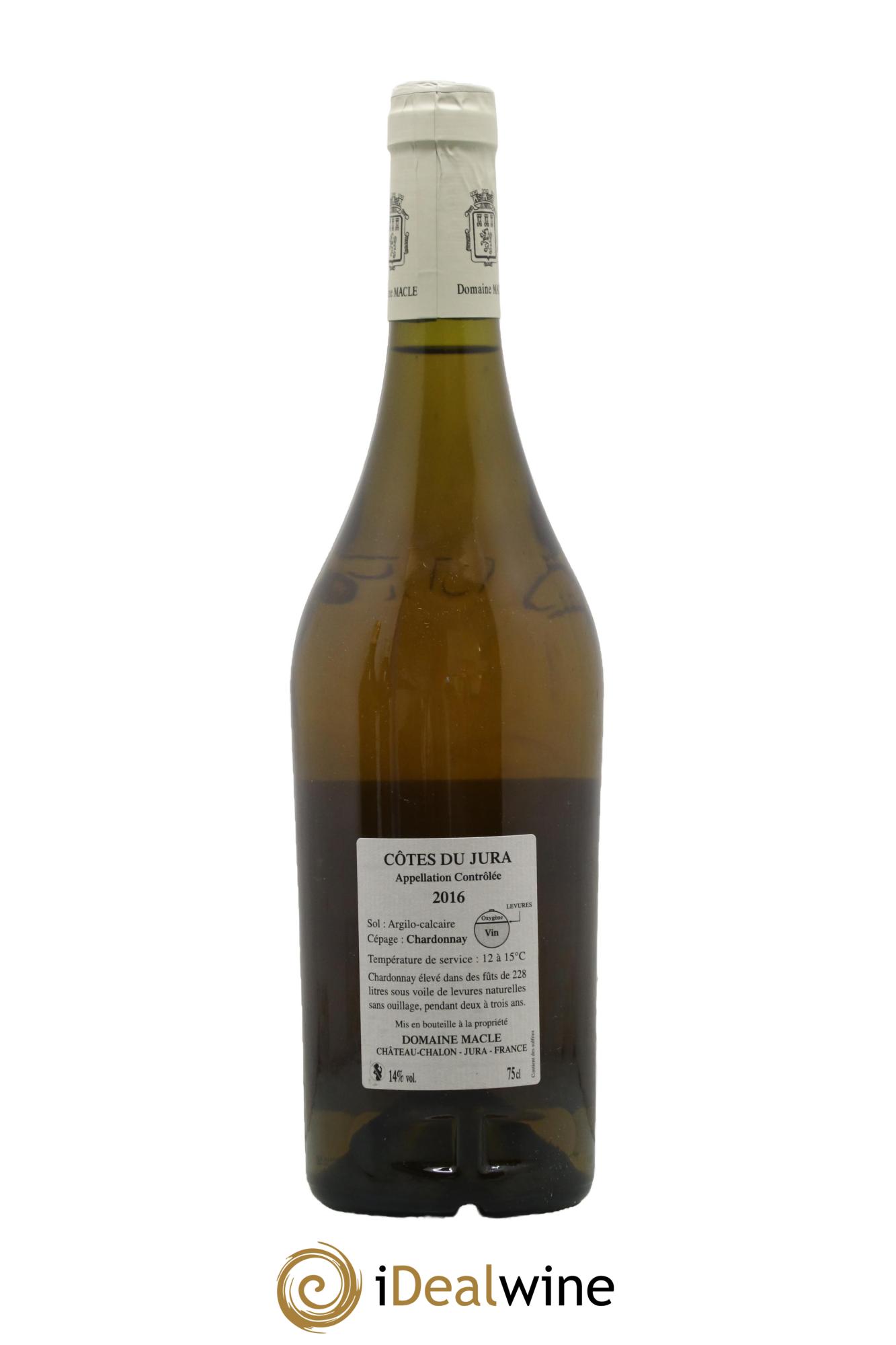 Côtes du Jura Chardonnay sous voile Maison Macle 2016 - Lot of 1 bottle - 1