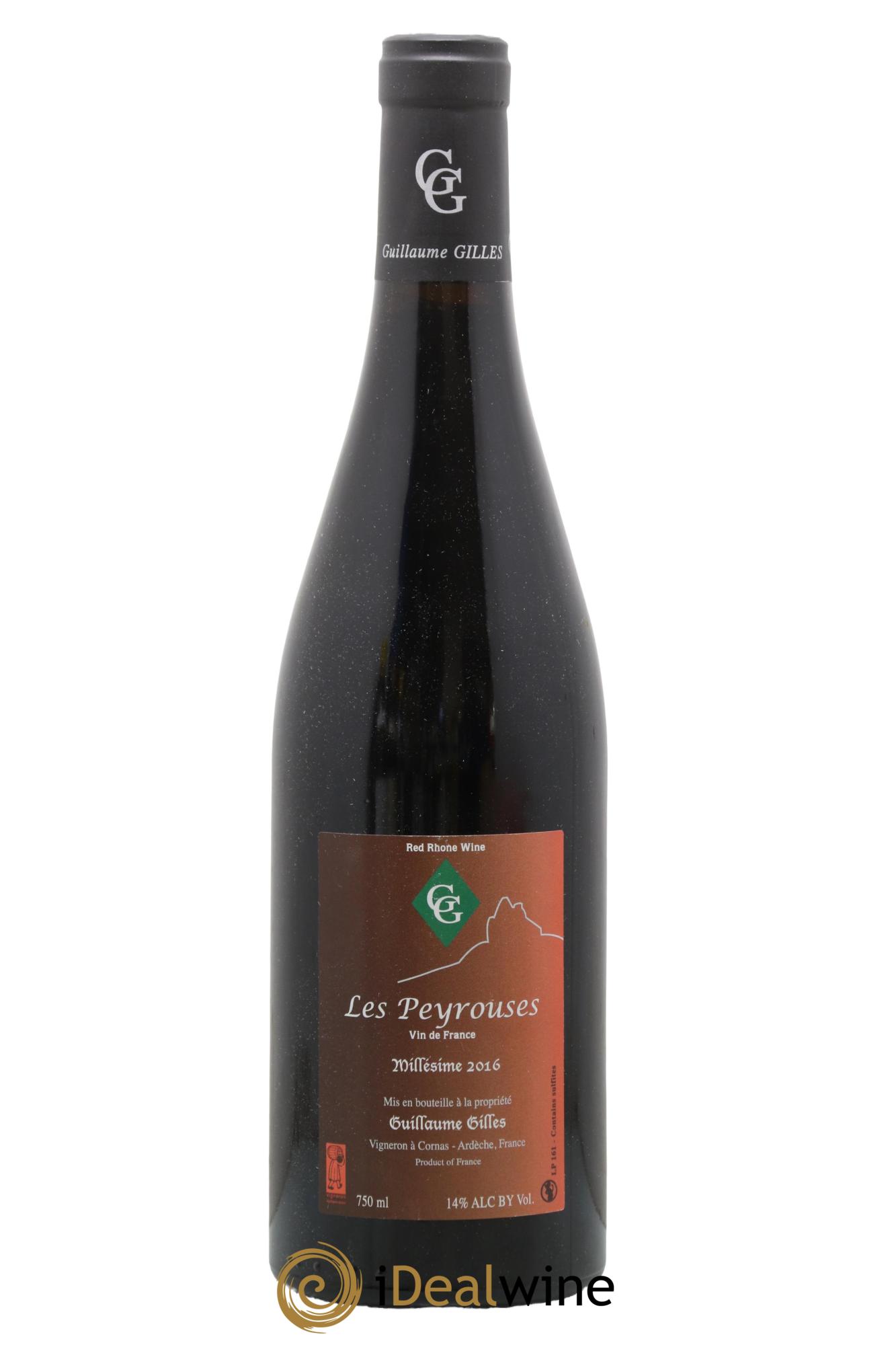 Vin de France Cuvée Peyrouses Domaine Guillaume Gilles 2016 - Lot of 1 bottle - 0