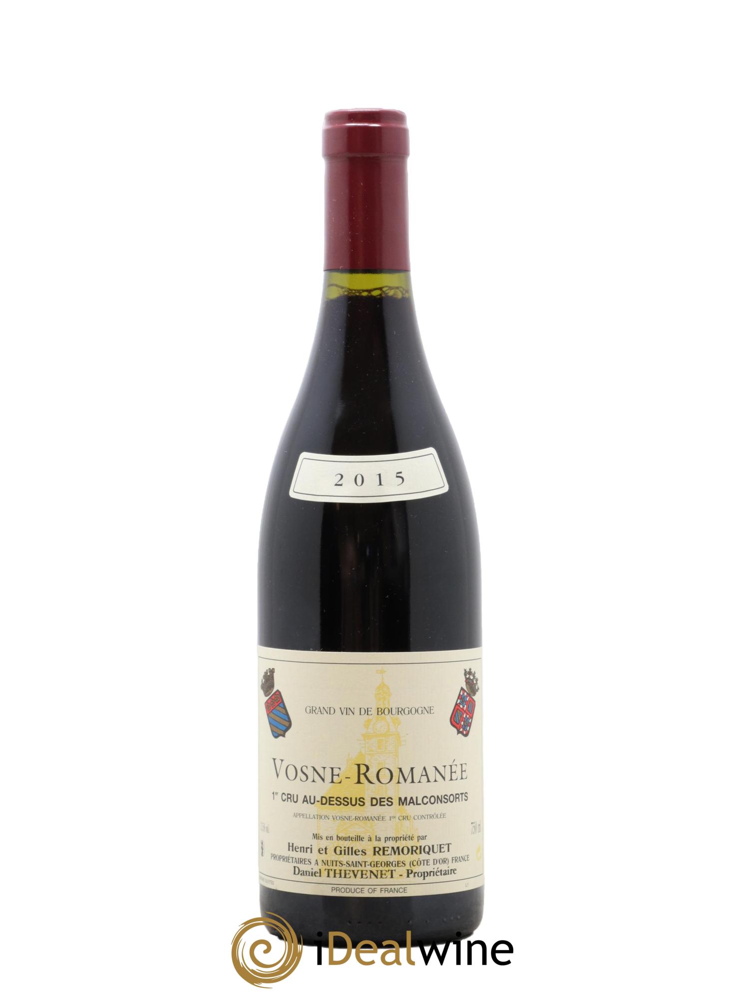 Vosne-Romanée 1er Cru Au Dessus des Malconsorts Gilles Remoriquet 2015 - Lot of 1 bottle - 0