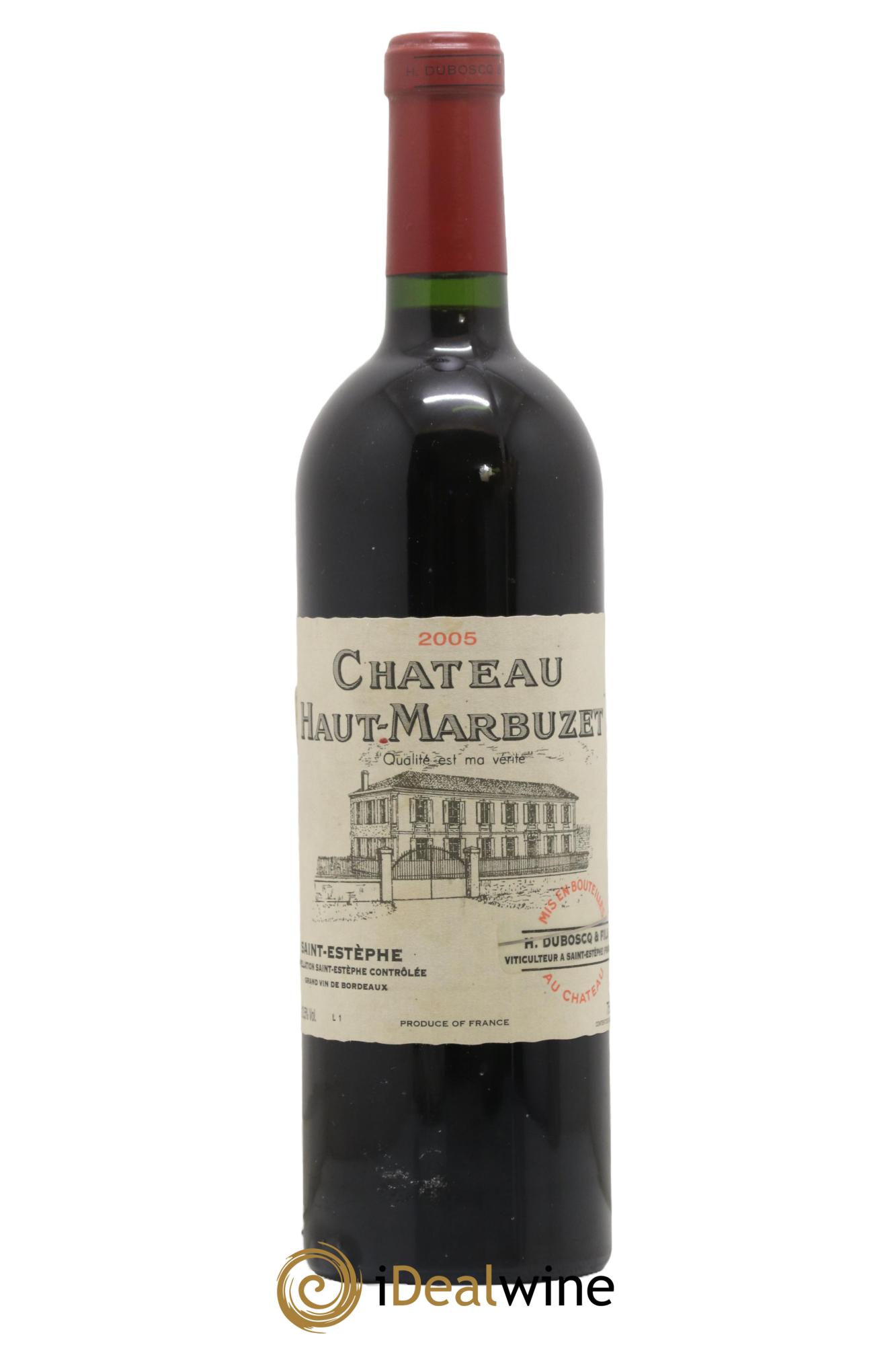 Château Haut Marbuzet 2005 - Lot de 1 bouteille - 0