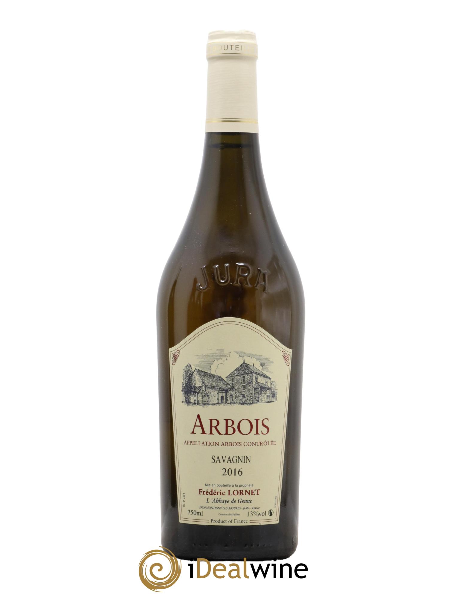 Arbois Savagnin Domaine Frédéric Lornet 2016 - Lot de 1 bouteille - 0