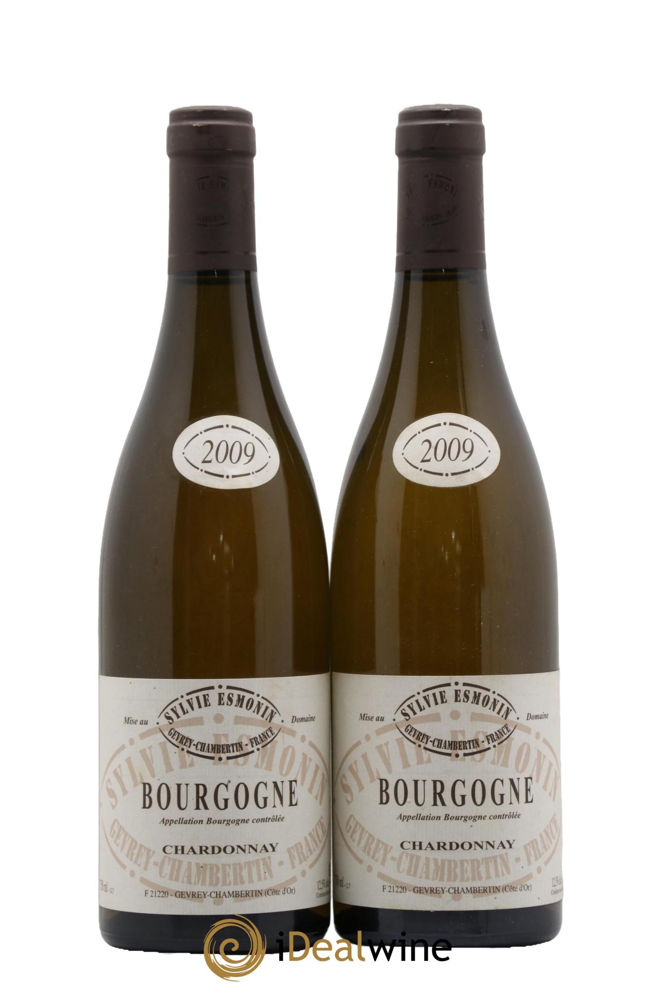 Bourgogne Chardonnay Sylvie Esmonin  2009 - Lot de 2 bouteilles - 0