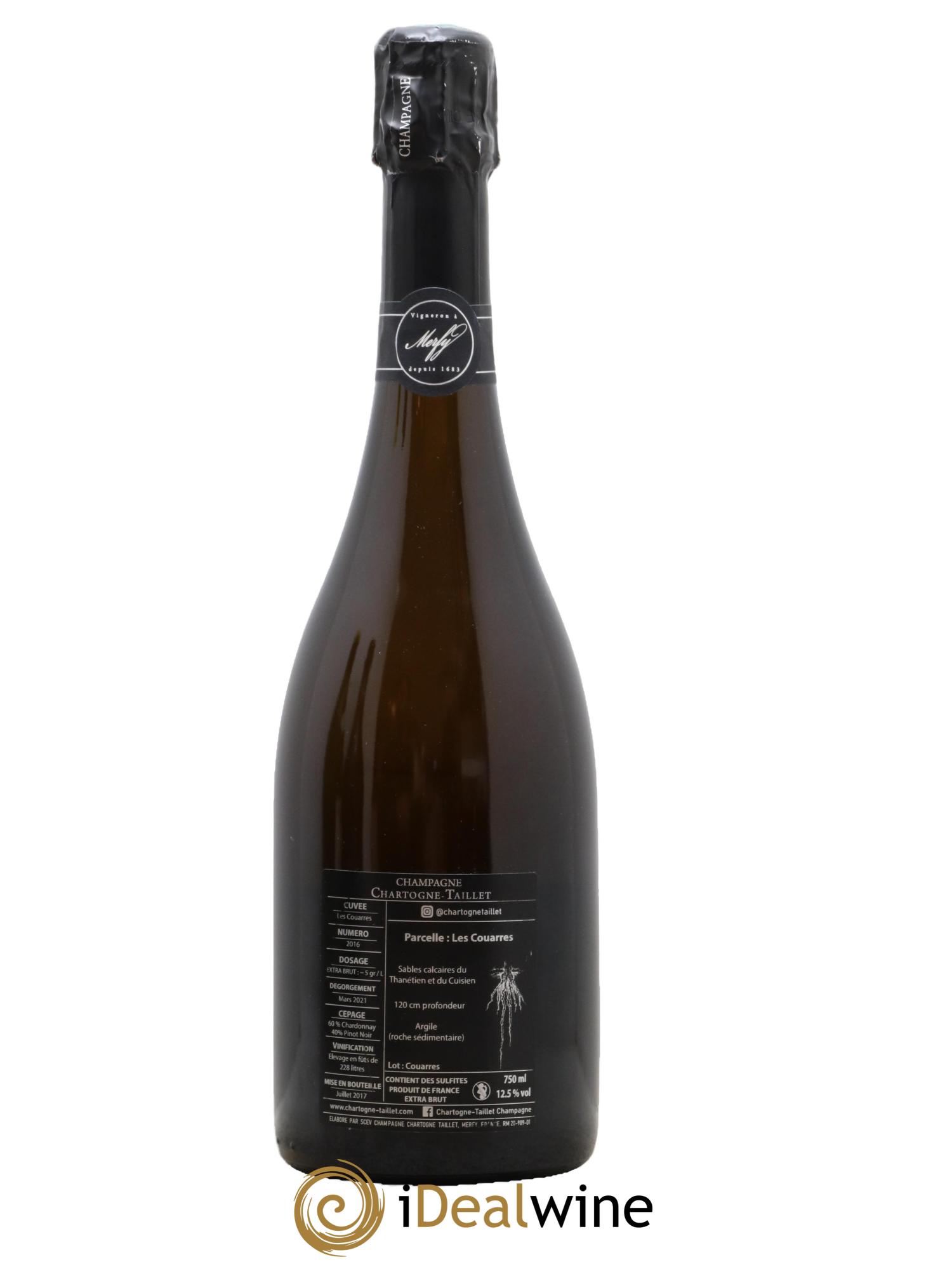 Les Couarres Château Extra Brut Chartogne-Taillet 2016 - Lotto di 1 bottiglia - 1