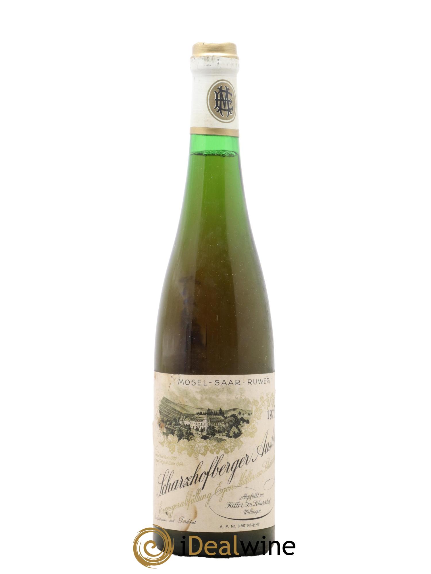 Riesling Scharzhofberger Auslese Egon Muller  1971 - Lotto di 1 bottiglia - 0