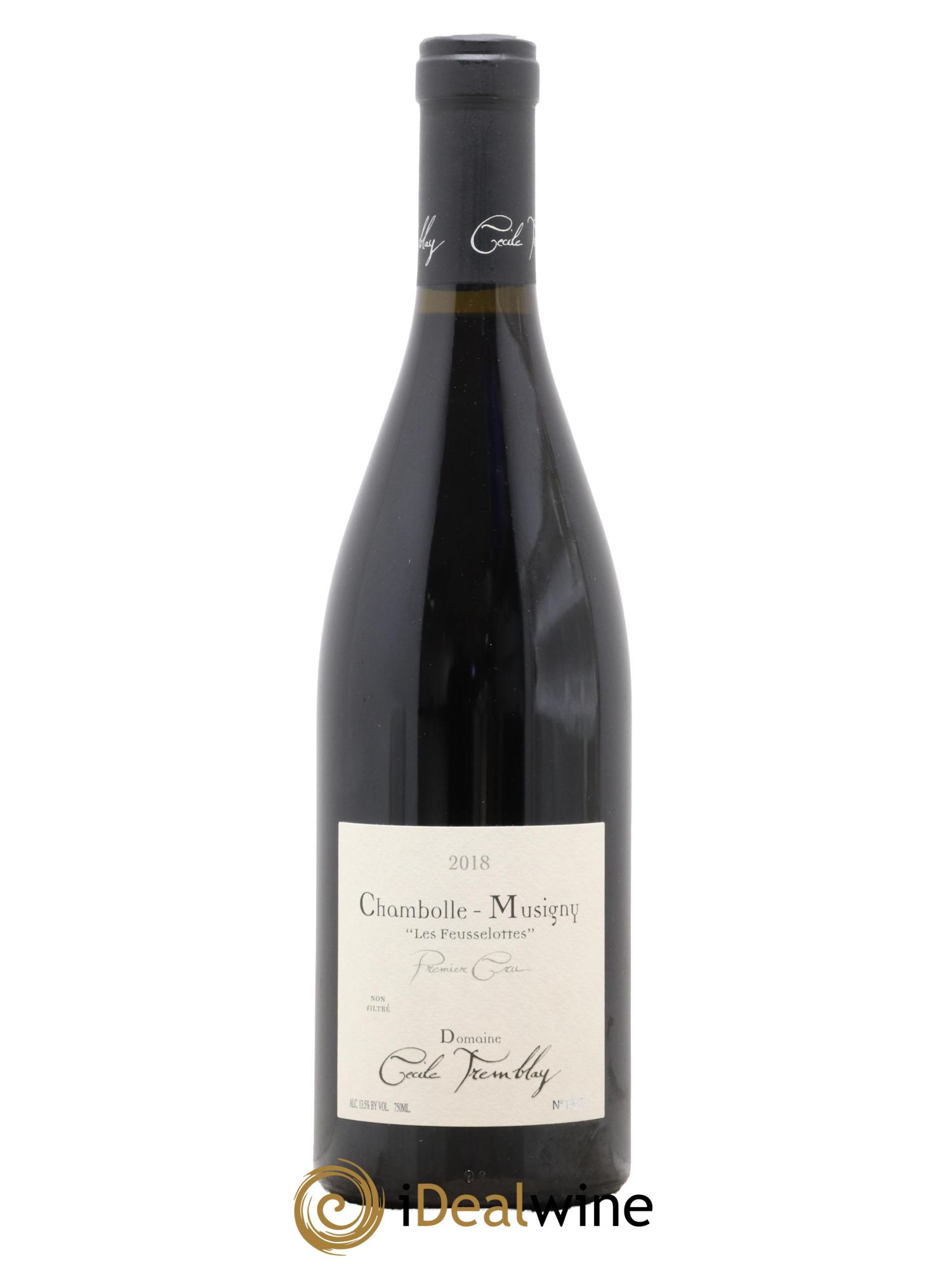 Chambolle-Musigny 1er Cru Les Feusselottes Cécile Tremblay 2018 - Lot de 1 bouteille - 0