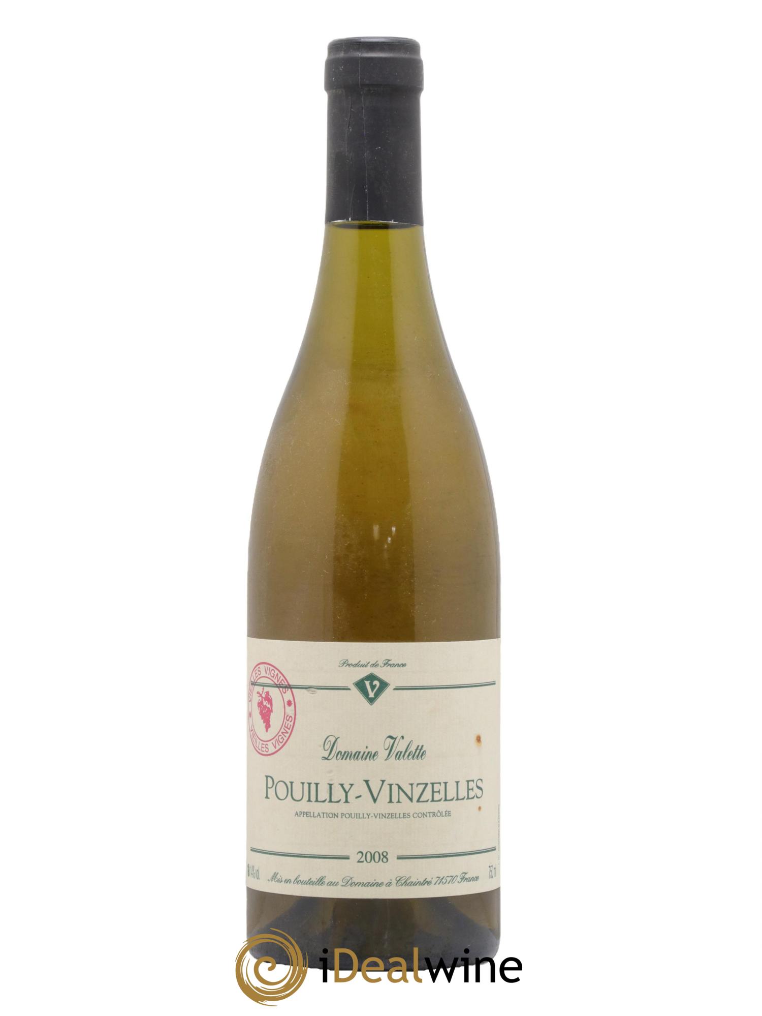 Pouilly-Vinzelles Vieilles Vignes Valette (Domaine) 2008 - Lot de 1 bouteille - 0