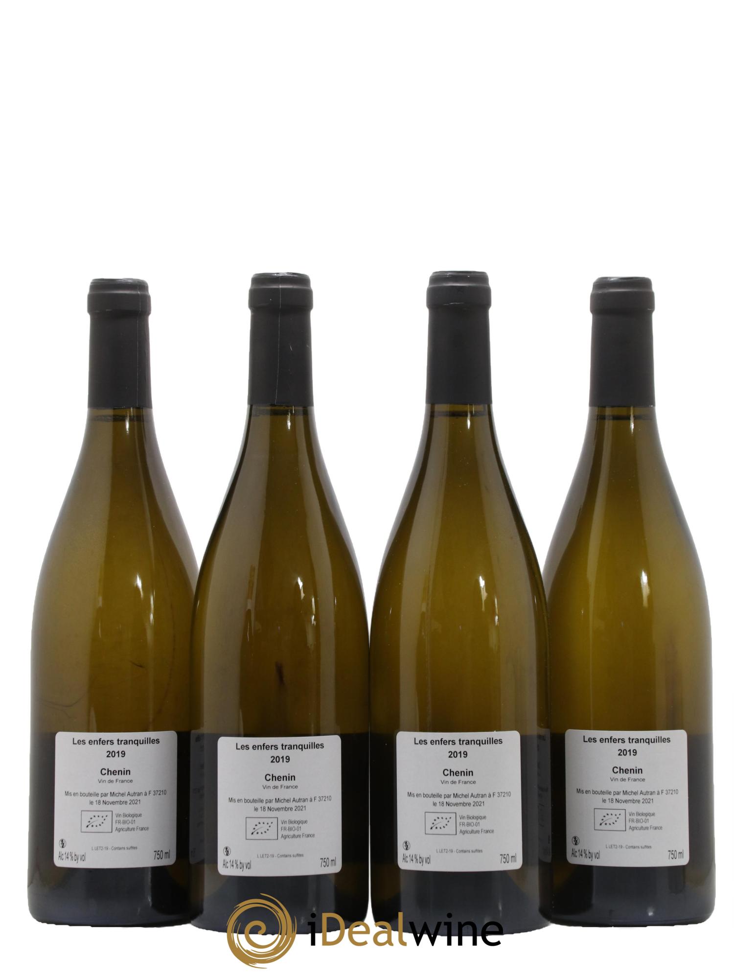 Vin de France Les Enfers Tranquilles Michel Autran 2019 - Lot of 4 bottles - 1