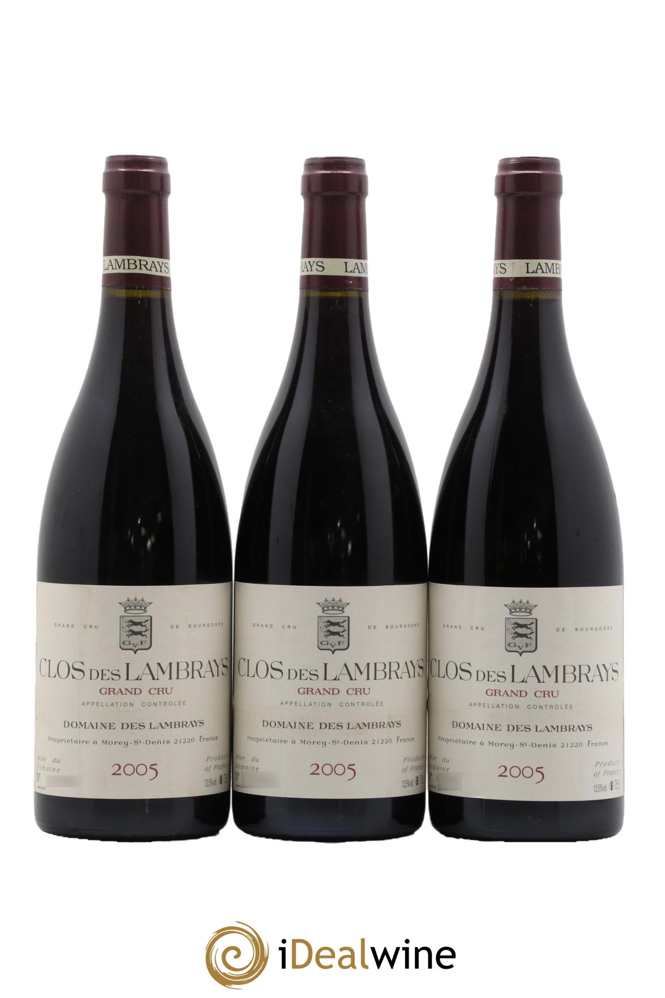 Clos des Lambrays Grand Cru Domaine des Lambrays 2005 - Posten von 3 Flaschen - 0