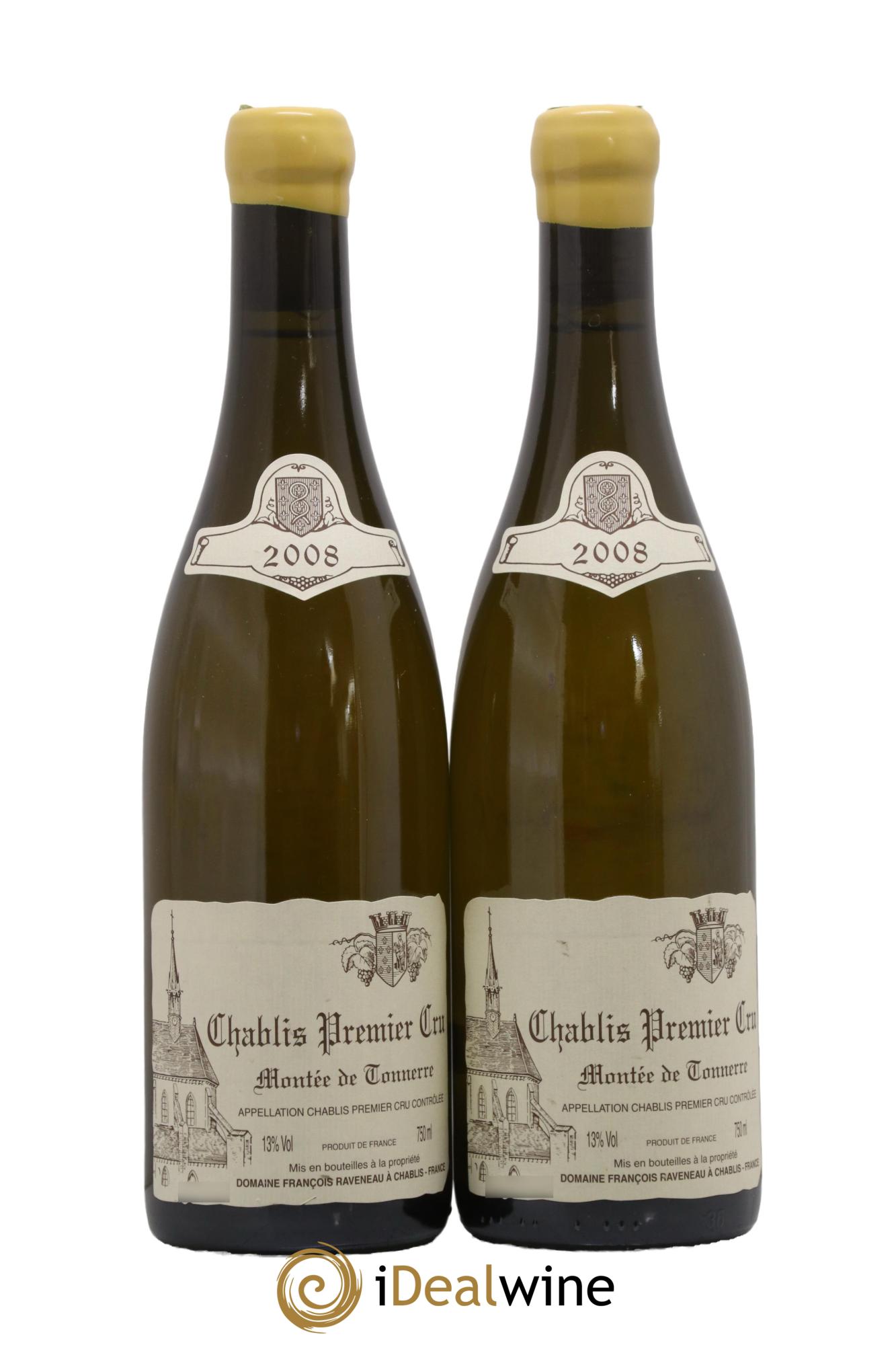 Chablis 1er Cru Montée de Tonnerre Raveneau (Domaine) 2008 - Lotto di 2 bottiglie - 0