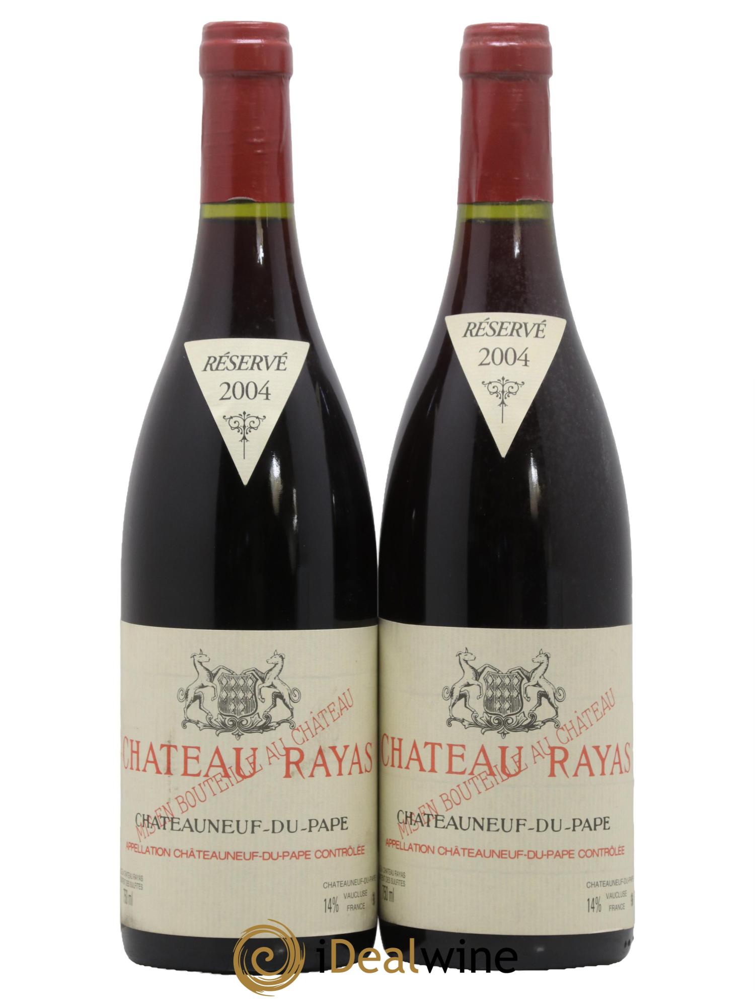 Châteauneuf-du-Pape Château Rayas Emmanuel Reynaud 2004 - Lot de 2 bouteilles - 0