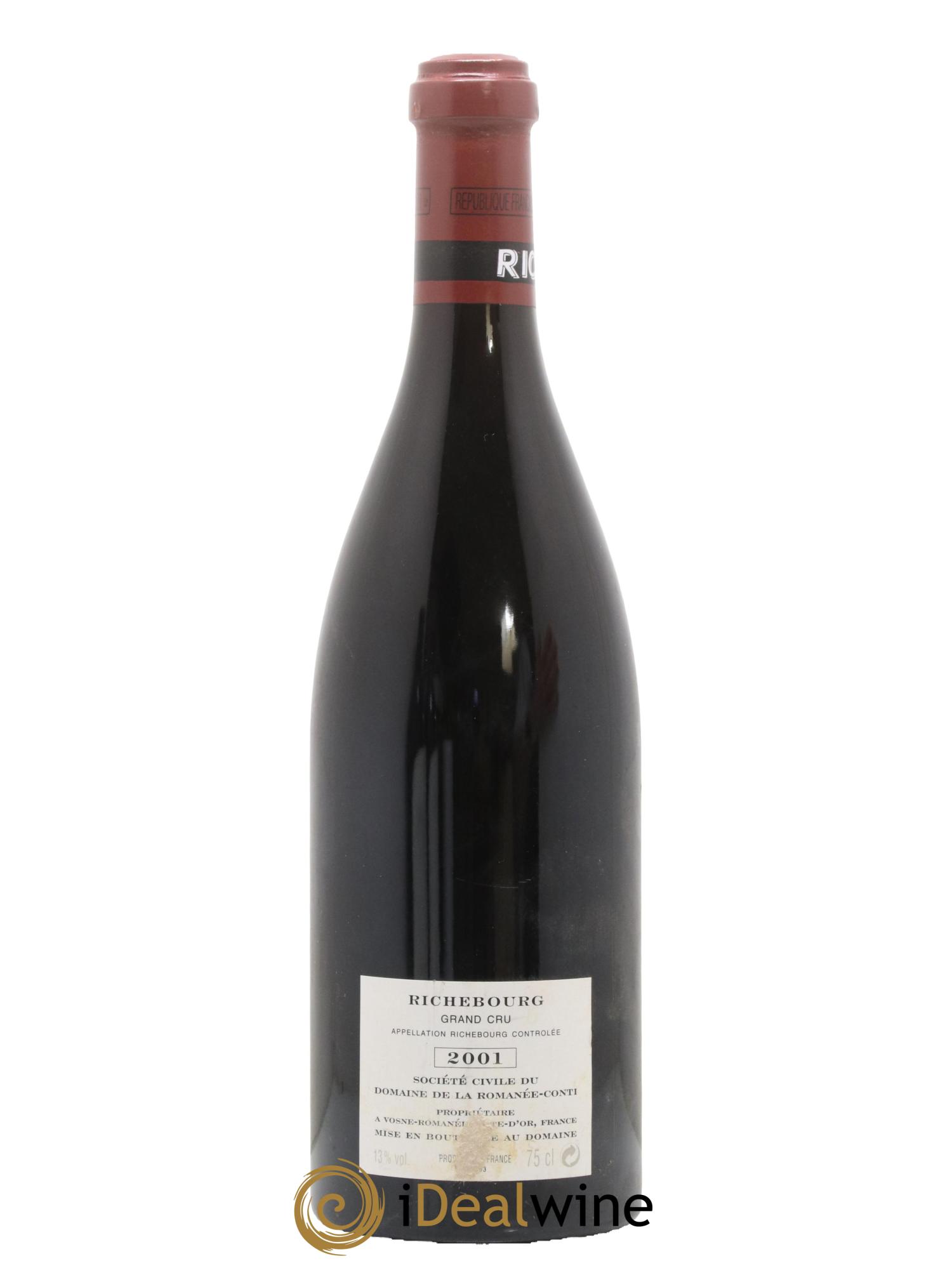 Richebourg Grand Cru Domaine de la Romanée-Conti 2001 - Lotto di 1 bottiglia - 1