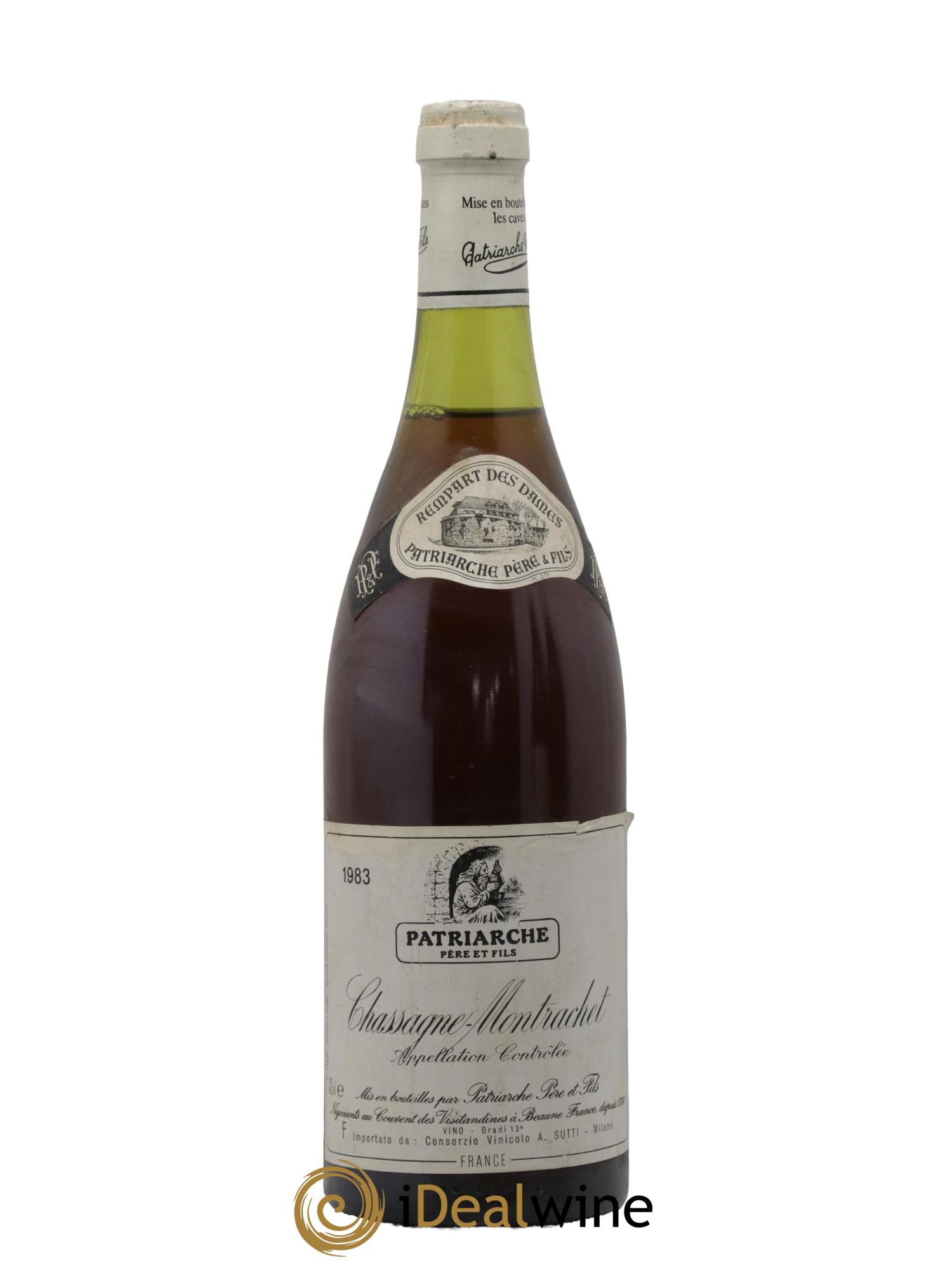 Chassagne-Montrachet Patriarche 1983 - Lot de 1 bouteille - 0