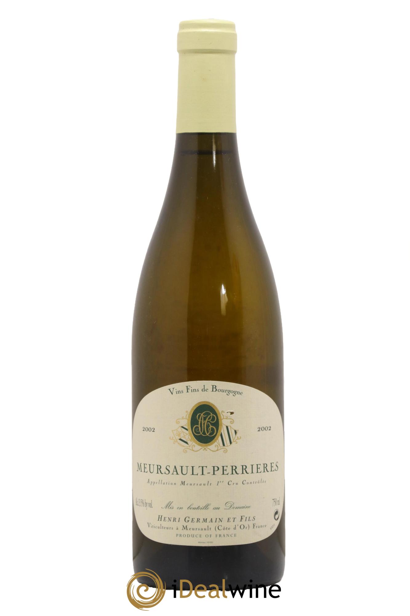 Meursault 1er Cru Perrières Henri Germain 2002 - Posten von 1 Flasche - 0