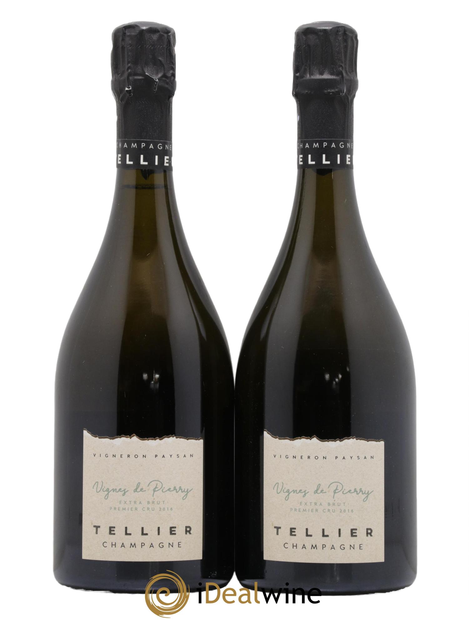 Vignes de Pierry Premier Cru Extra-Brut Tellier  2016 - Lot of 2 bottles - 0