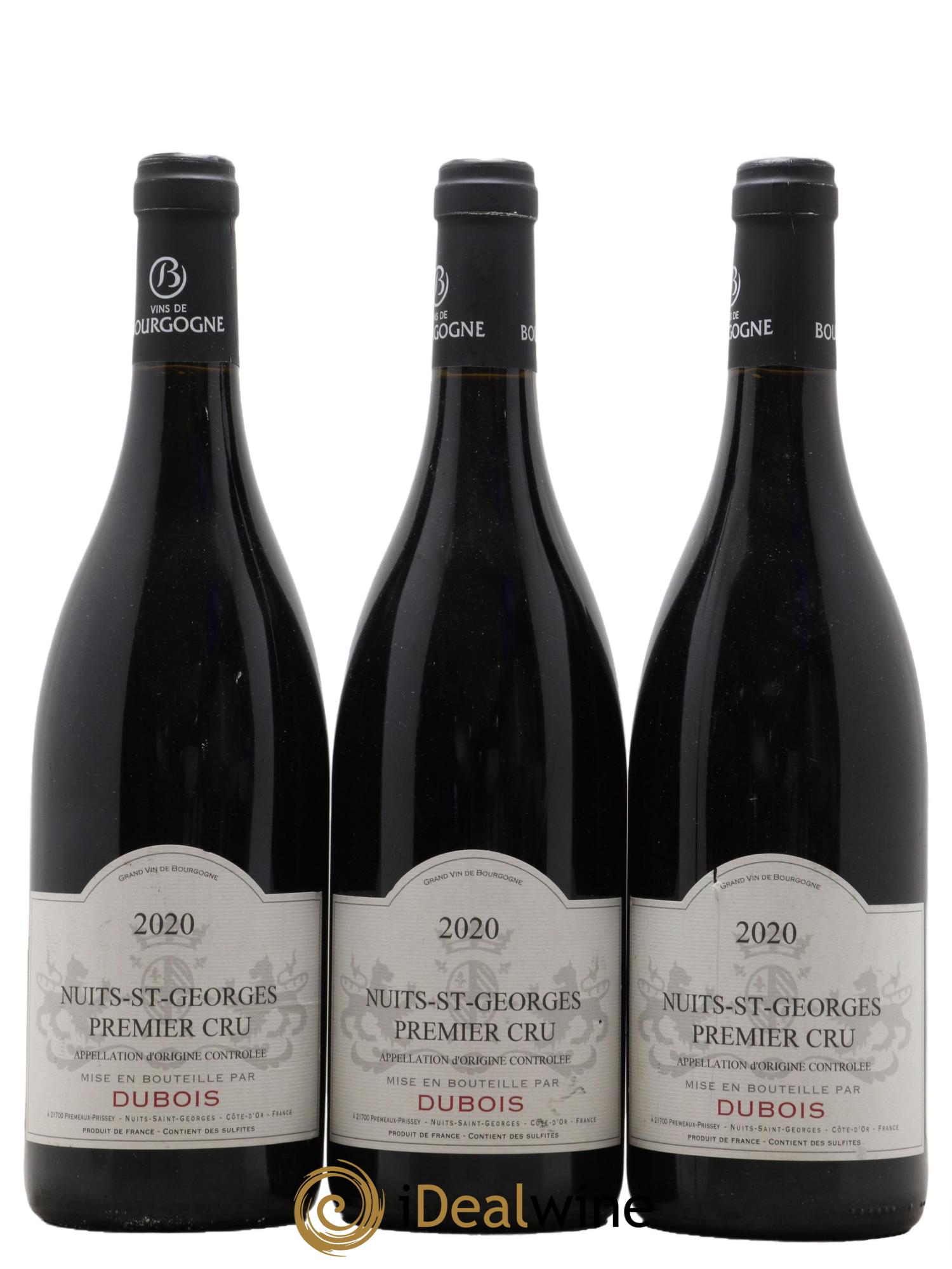 Nuits Saint-Georges 1er Cru Domaine Dubois 2020 - Lot de 3 bouteilles - 0