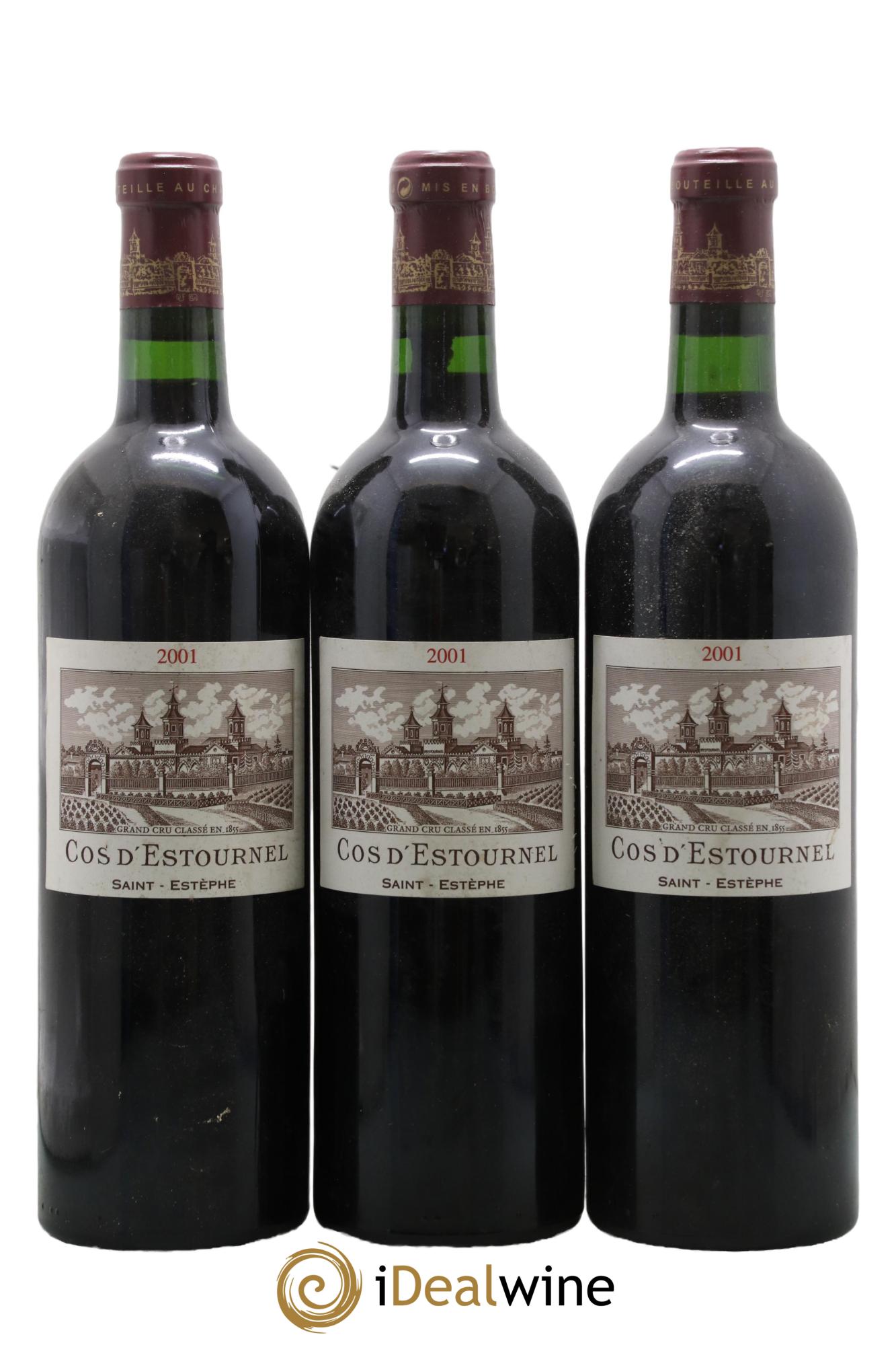 Cos d'Estournel 2ème Grand Cru Classé 2001 - Lot de 3 bouteilles - 0