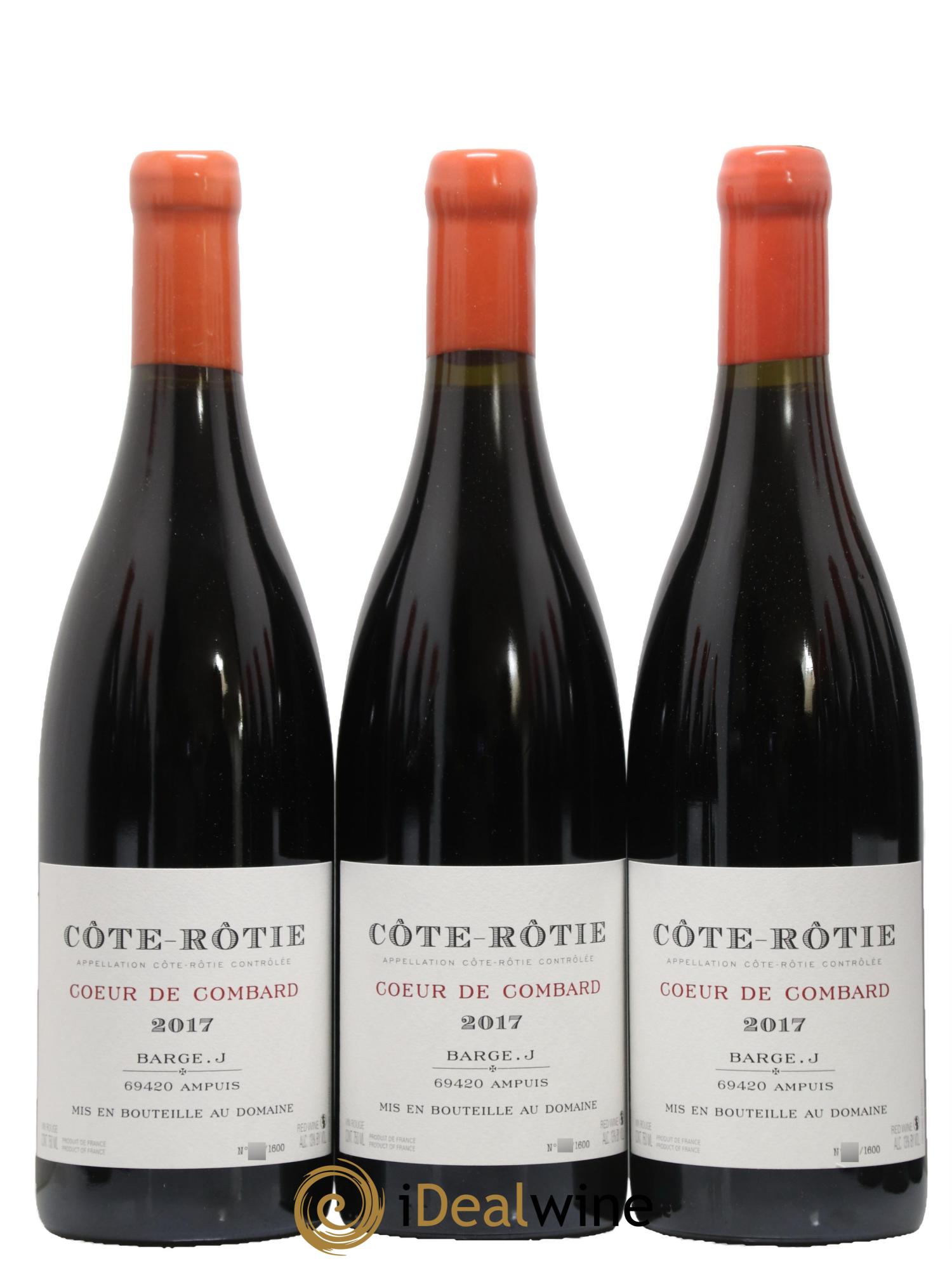 Côte-Rôtie Cœur de Combard Barge (Domaine) 2017 - Lot of 3 bottles - 0